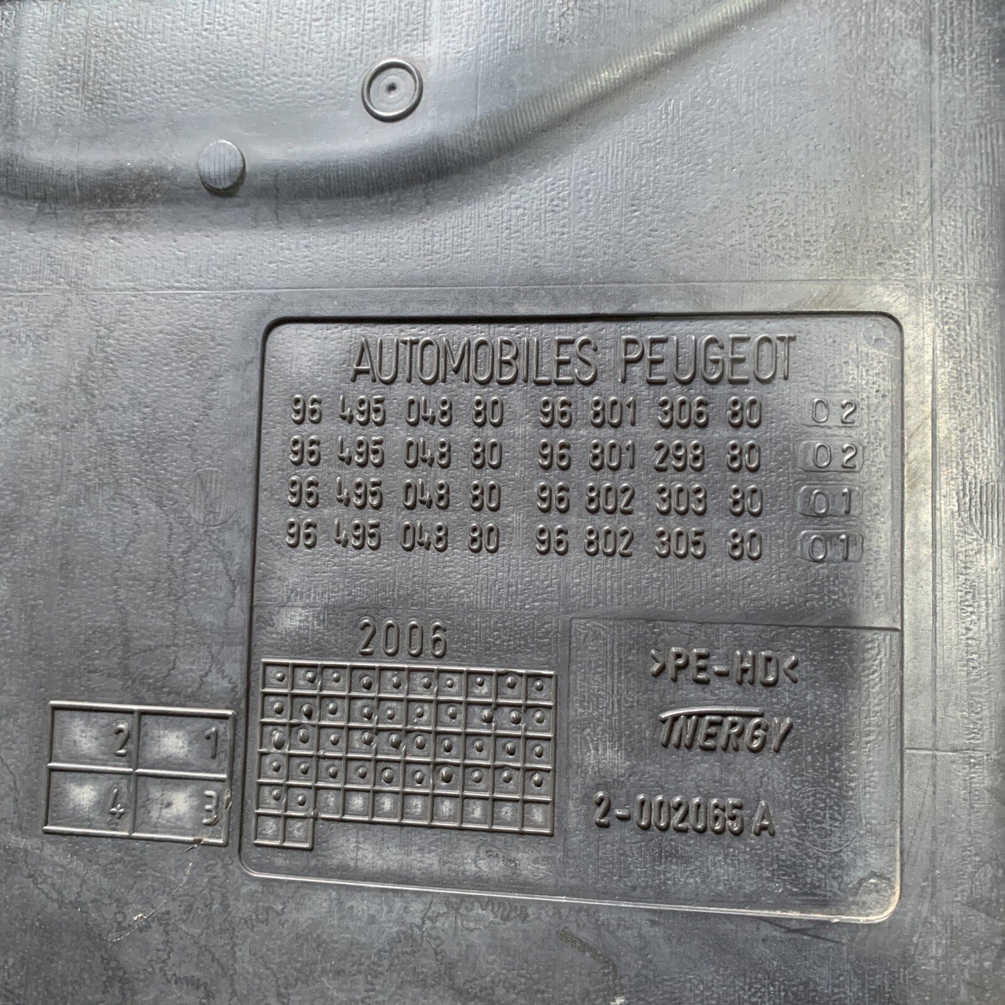 SERBATOIO BENZINA CARBURANTE PEUGEOT 207 1.2 9649504880