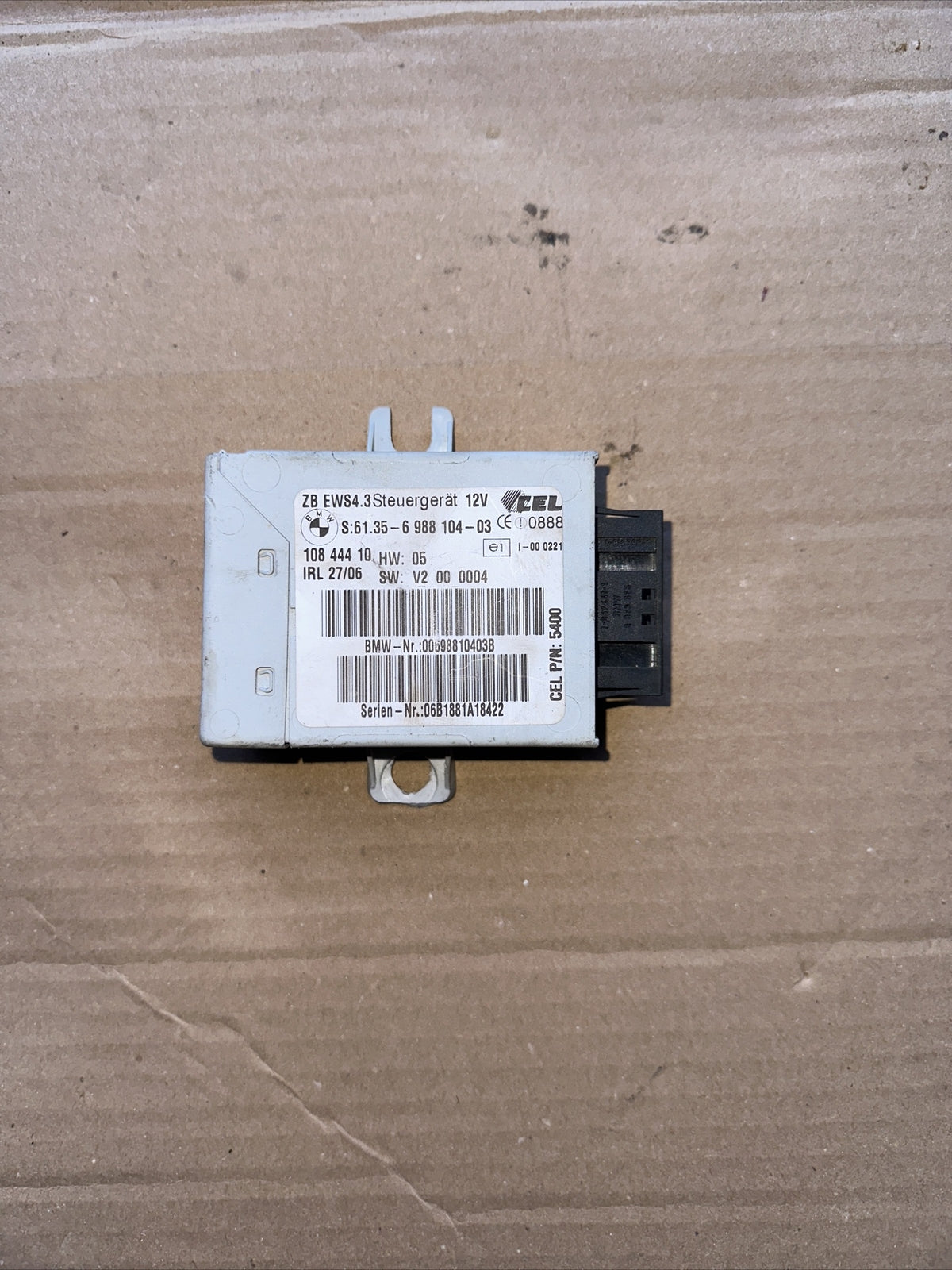 10844410 CENTRALINA IMMOBILIZER BMW x3 e83 2.0 d 130kw 177cv n47d20a 2009