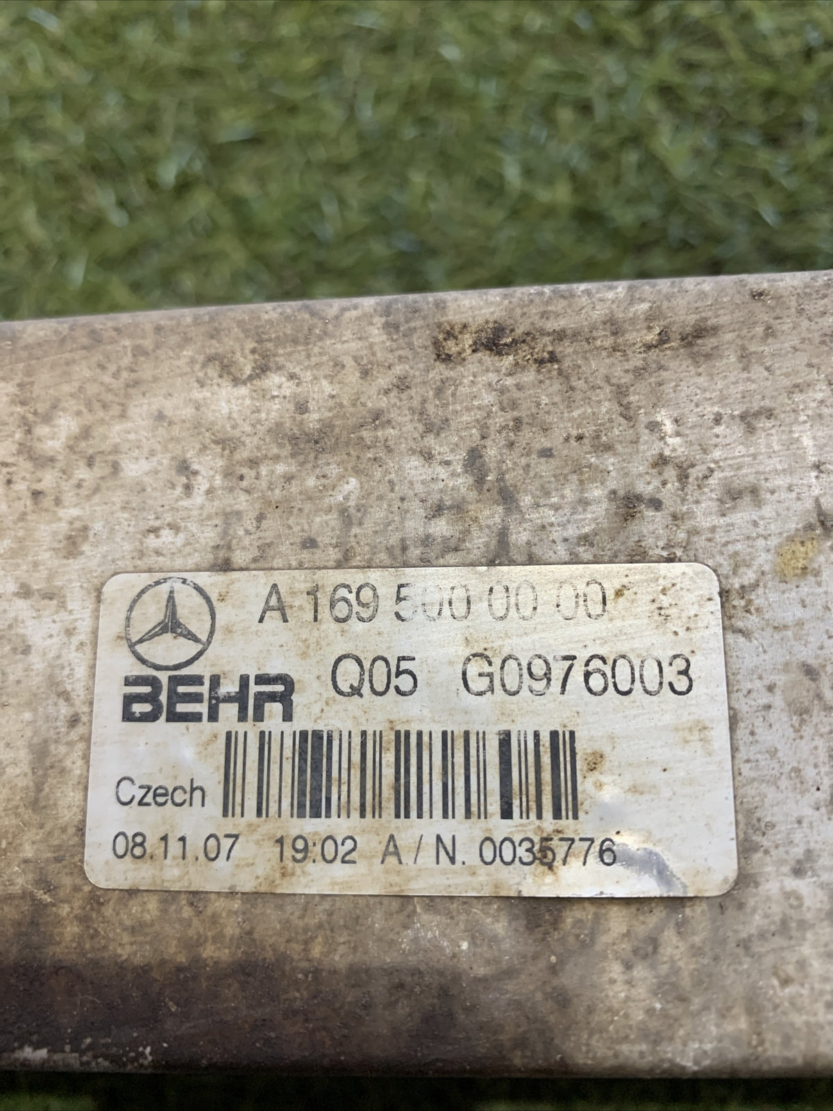 A1695000000 RADIATORE INTERCOOLER MERCEDES-BENZ CLASSE A (W169)