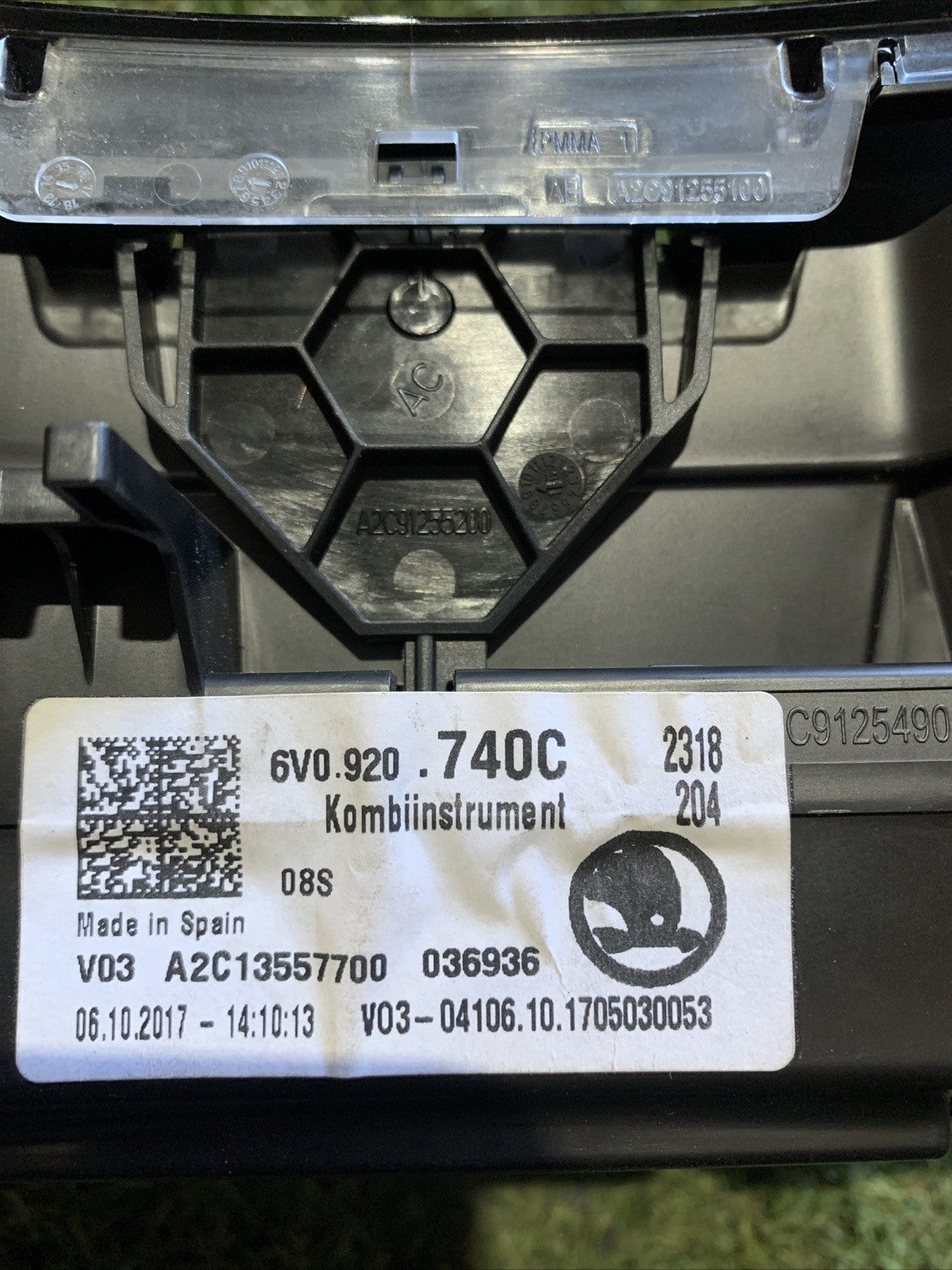 Quadro Strumenti Skoda Fabia 2017 1.0 Benzina 6V0920740C