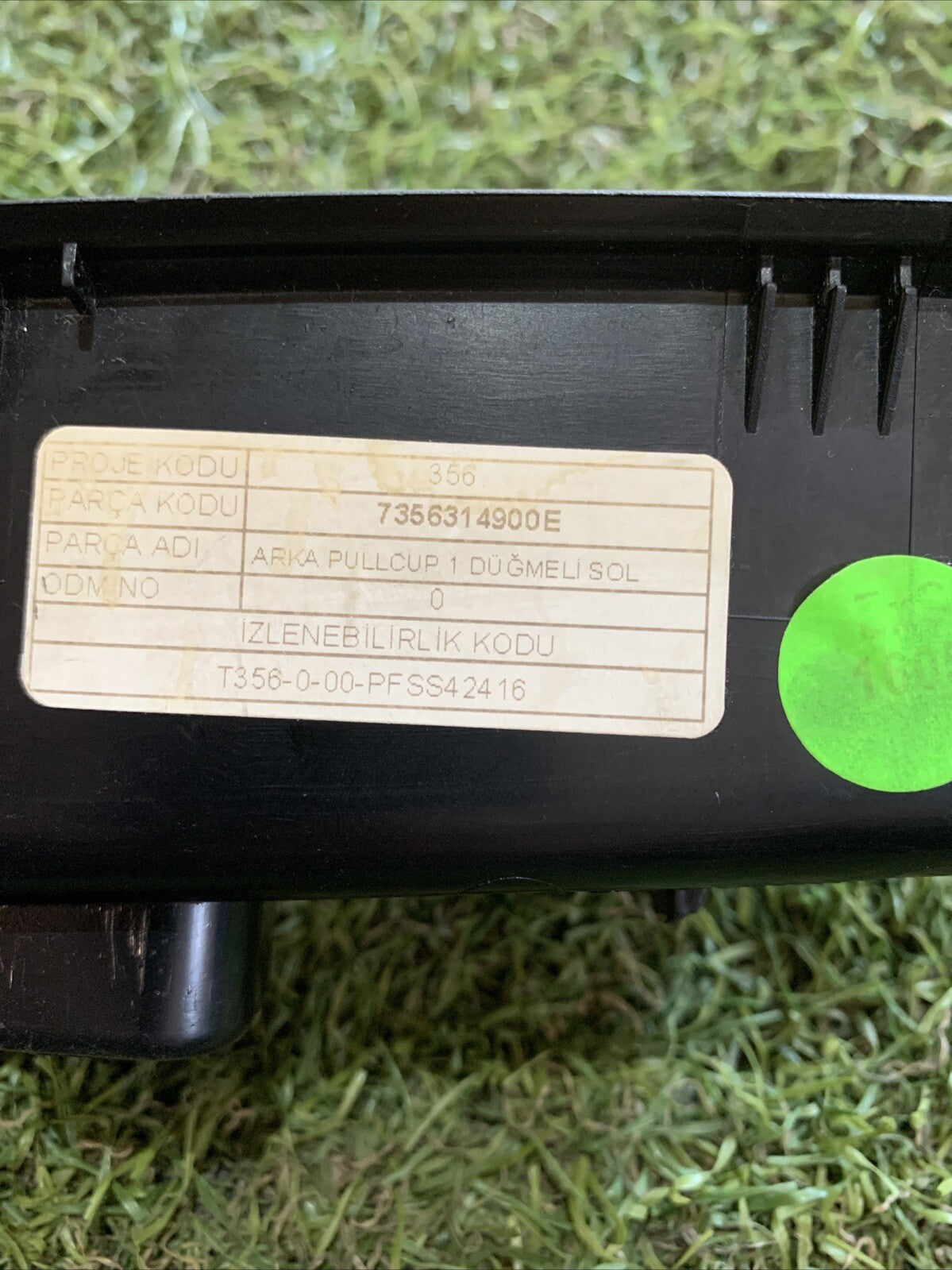 7356314900E PULSANTIERA ALZAVETRO PORTA POSTERIORE SINISTR FIAT TIPO