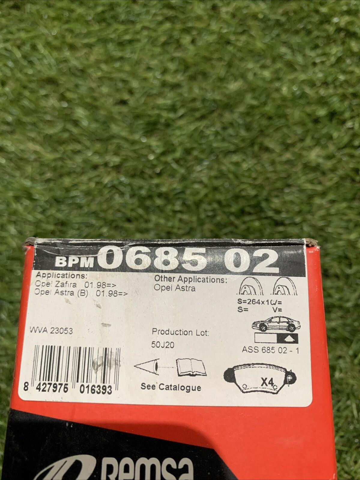 REMSA 0685.02 Pastiglie freno posteriori per Opel Zafira/ Astra