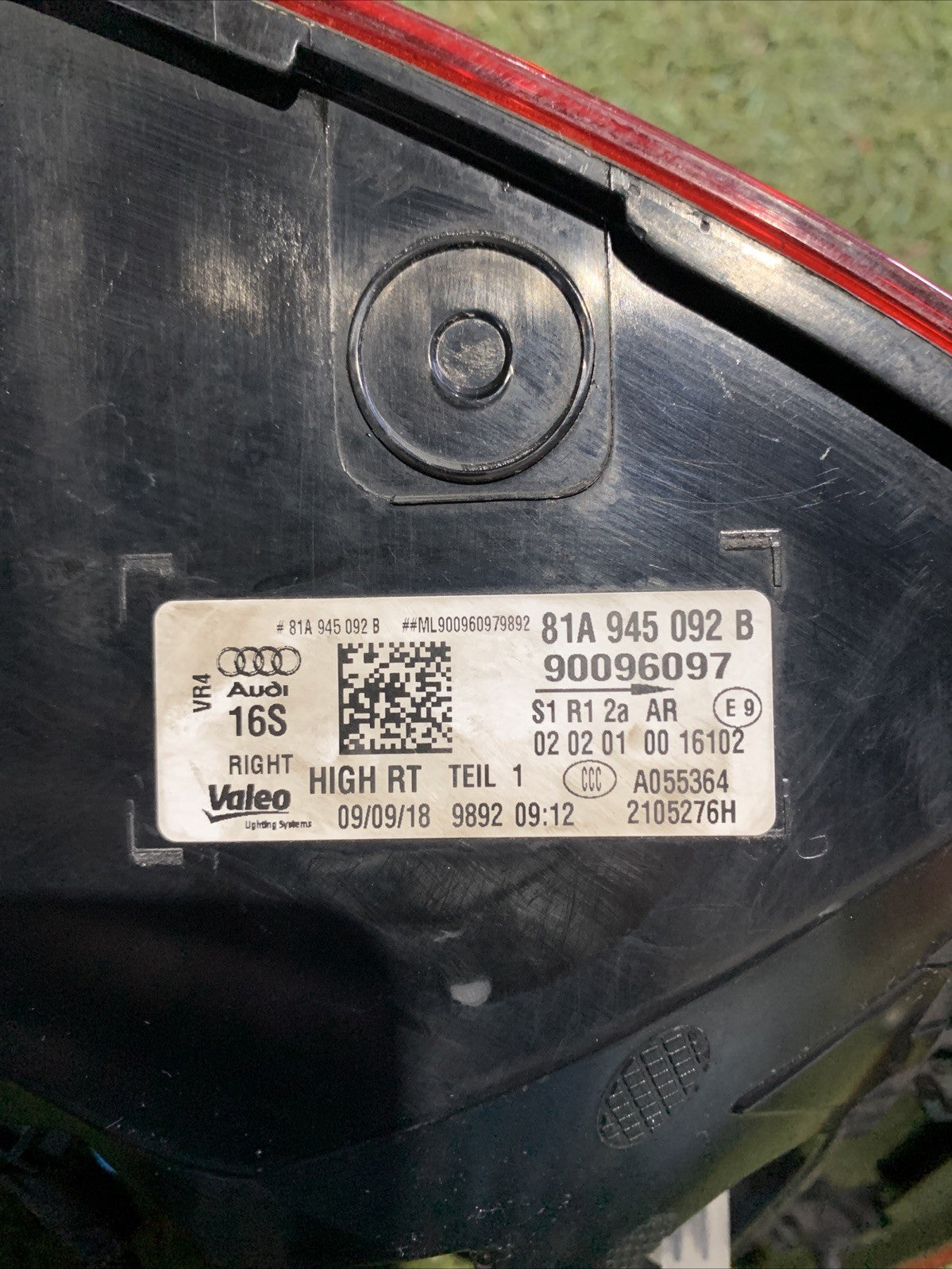 STOP FARO FANALE POSTERIORE DX DESTRO AUDI Q2 2019 81A945092B