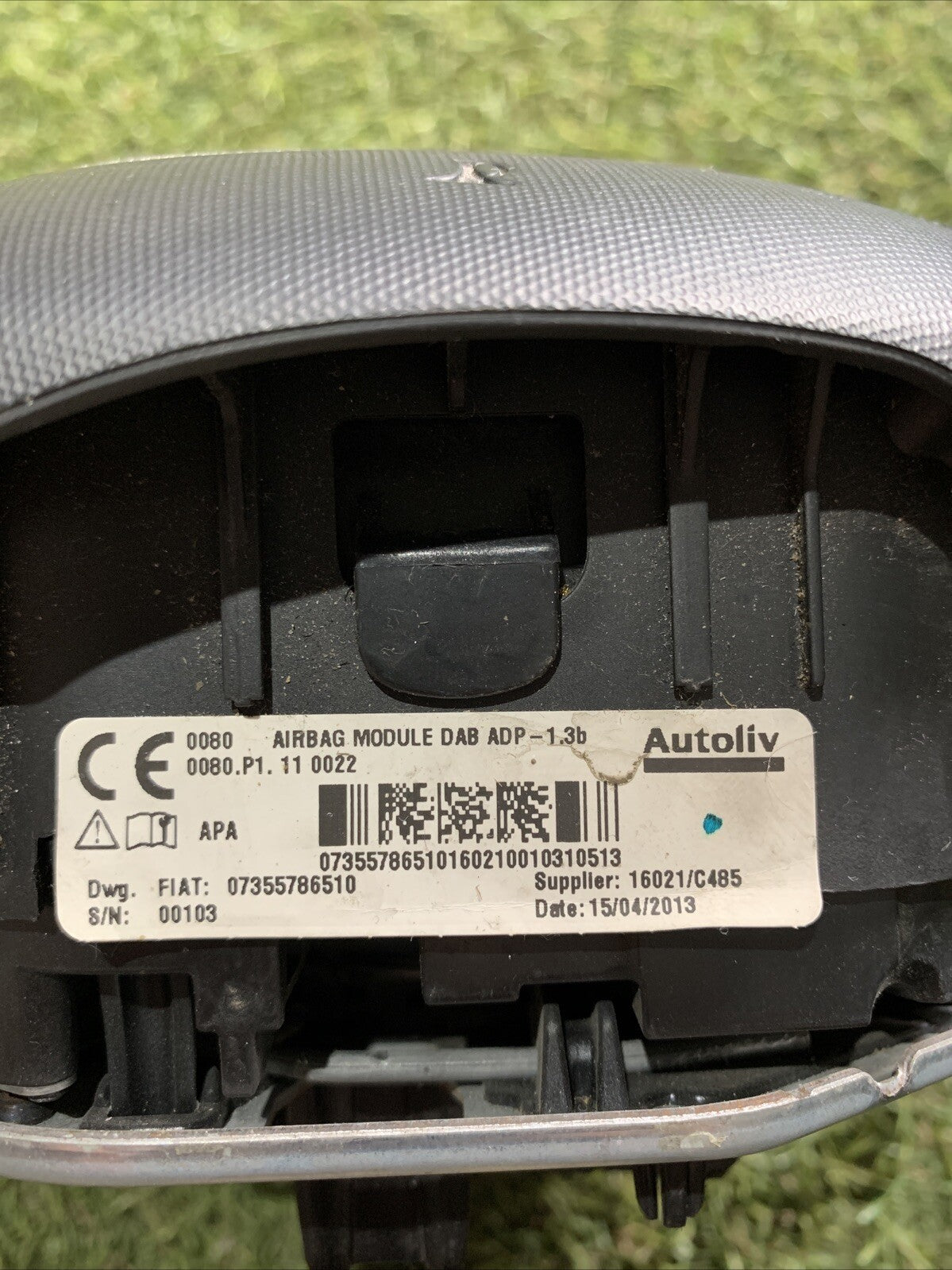 AIRBAG VOLANTE FIAT 500 L Serie (351_352) 07355786510 (12>)