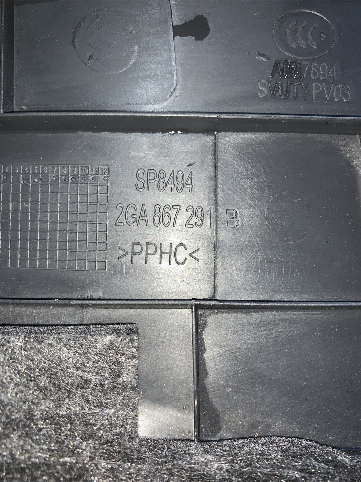 2GA867291B Plastica Rivestimento Montante Piantone Centrale SX Volkswagen T-Roc