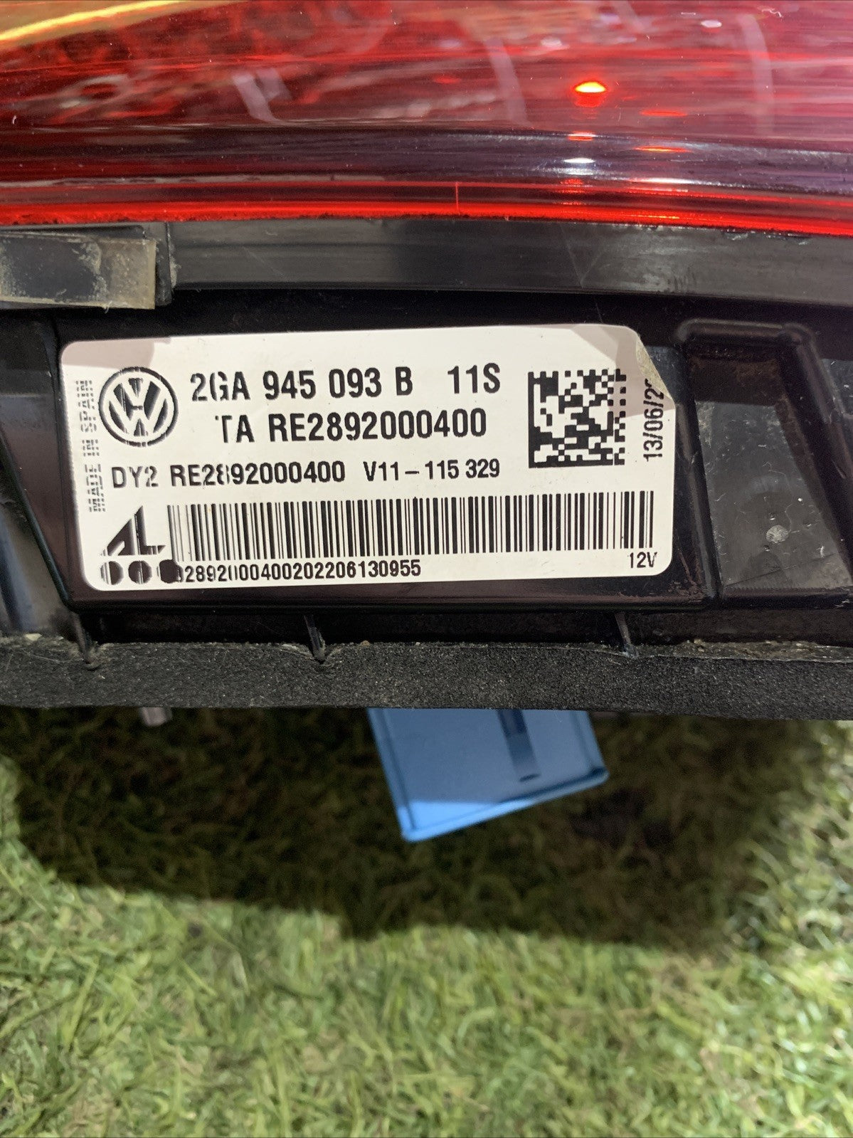 Stop Fanale Posteriore Sinistro Interno Volkswagen T-roc 2022 2GA945093B
