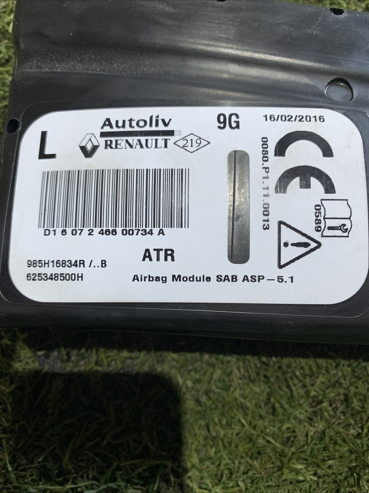 985H16834R AIRBAG SEDILE SINISTRO LATO GUIDA RENAULT Clio Serie IV (2)