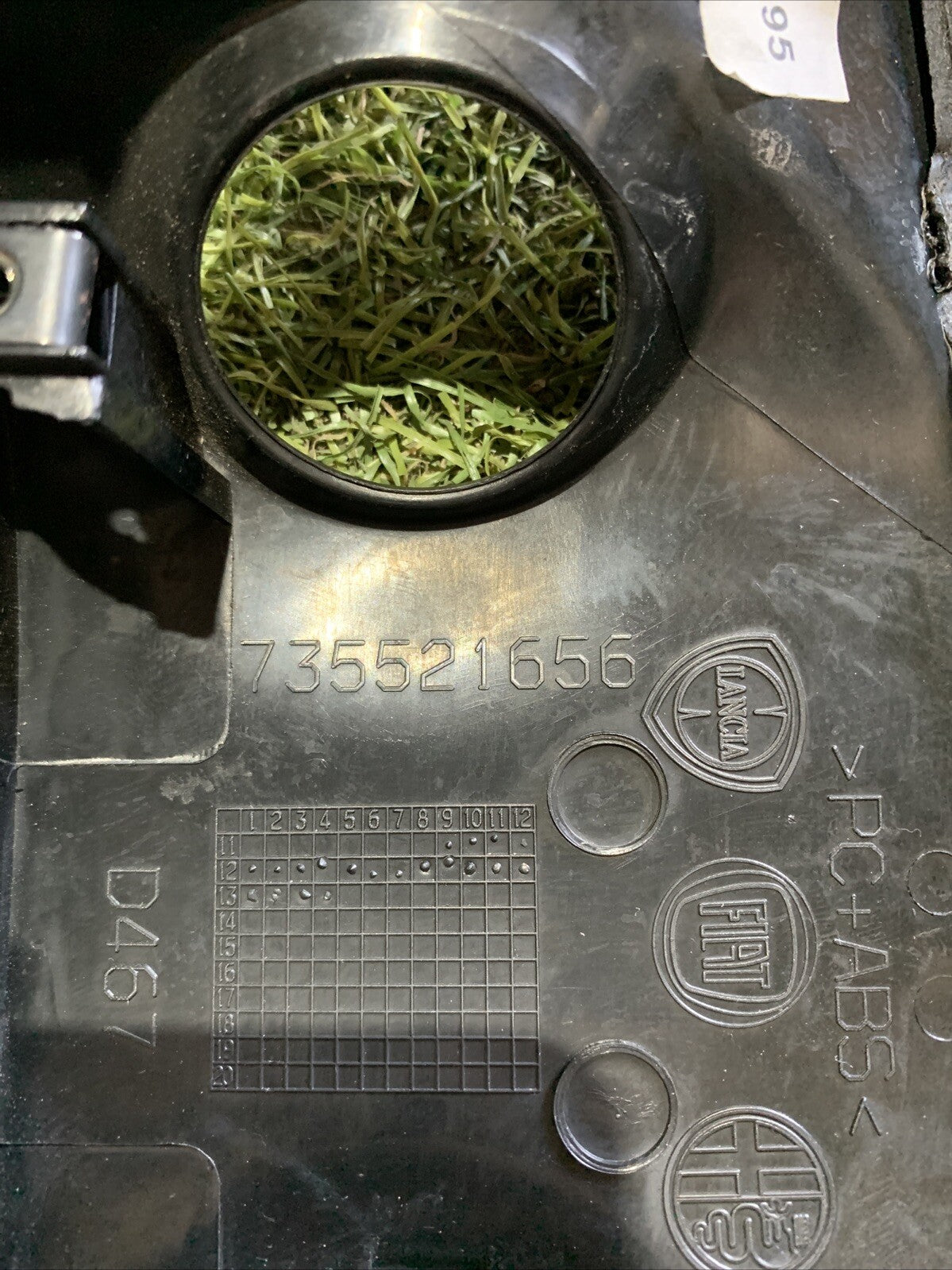 735521656 Modanatura Rivestimento Superiore Piantone Sterzo Fiat 500 L 2012