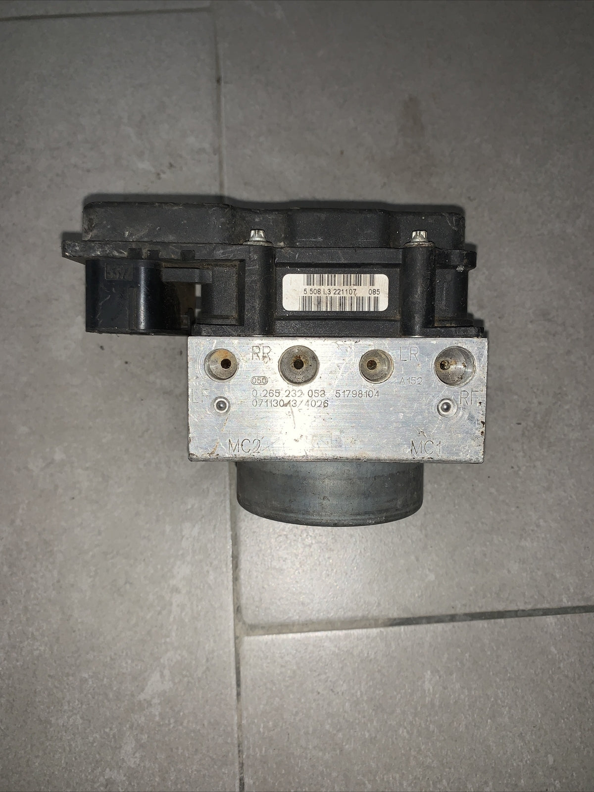 0265232053 0265800690 Centralina Pompa ABS FIAT GRANDE PUNTO 2007 1.3 MJT