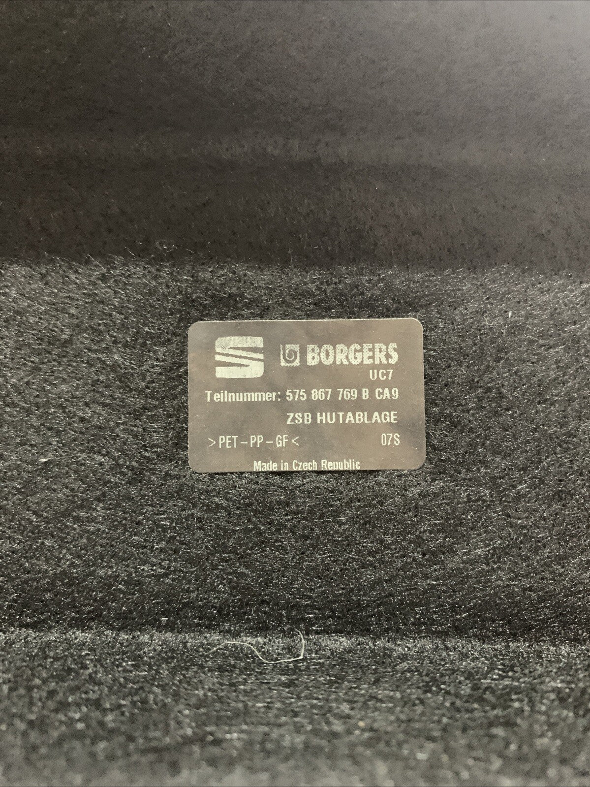 Mensola Cappelliera Seat Ateca 2020 575867769B