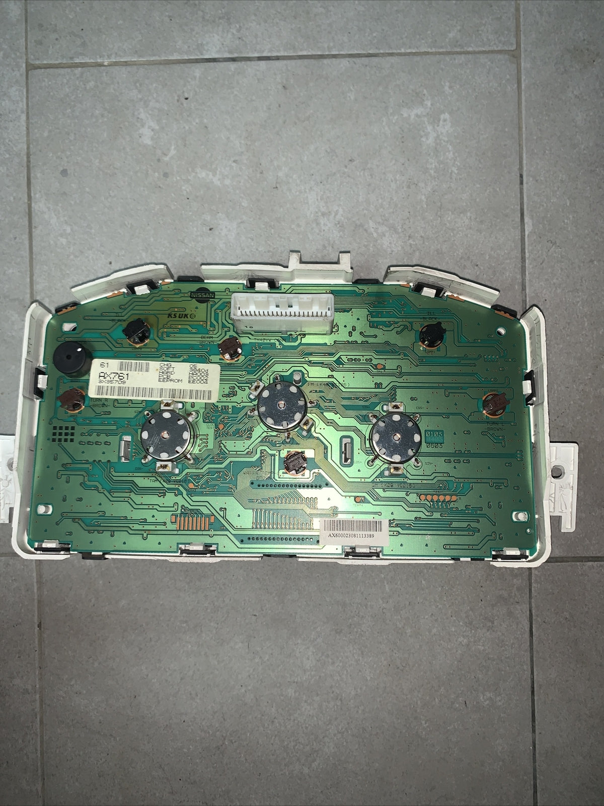 - QUADRO STRUMENTI CONTACHILOMETRI ODOMETER NISSAN MICRA K12 BENZINA CODE: AX761