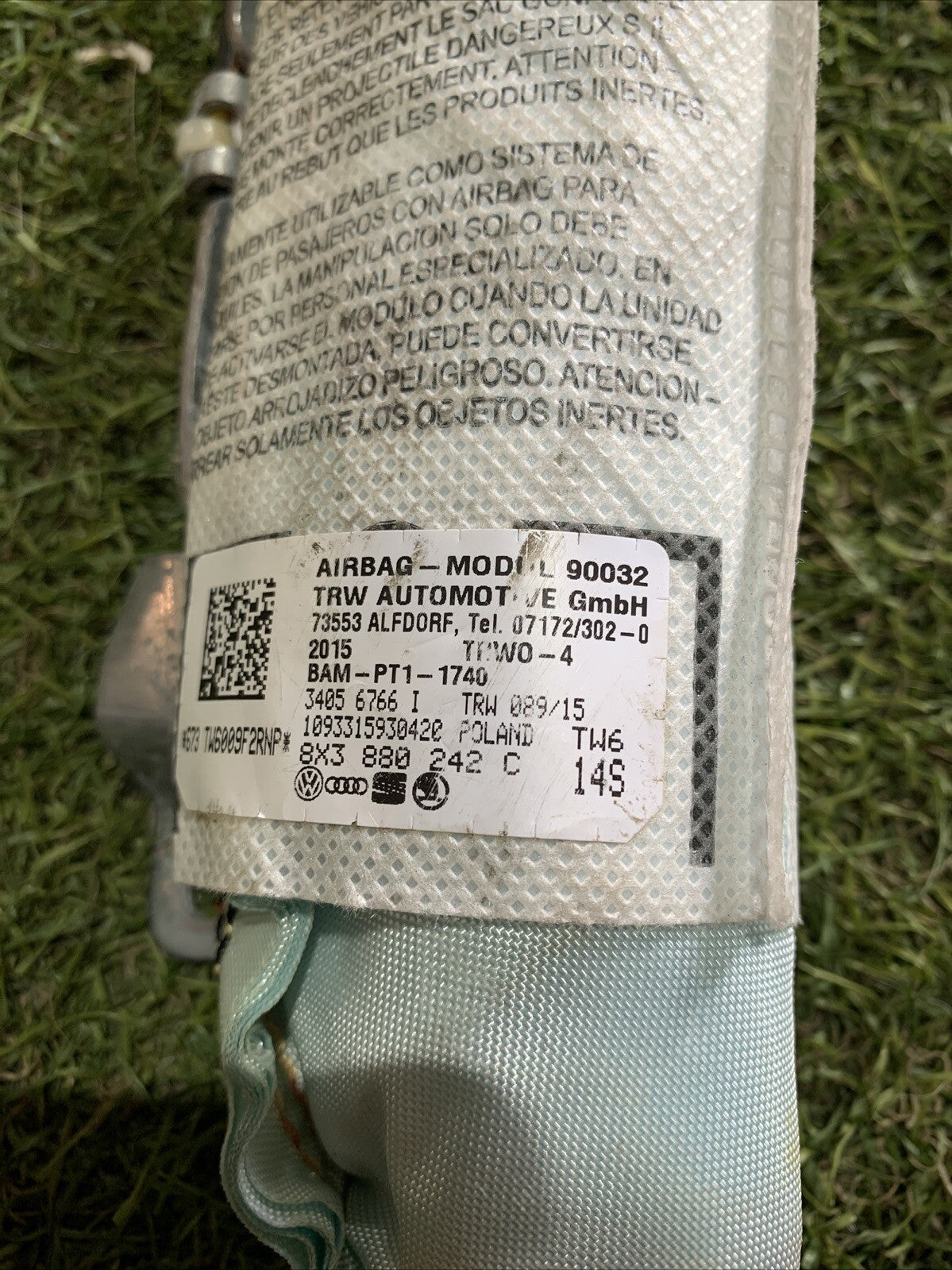 AIRBAG SEDILE DESTRO DX PER AUDI A1 Sportback (8XA) 8X3880242C (11>14)