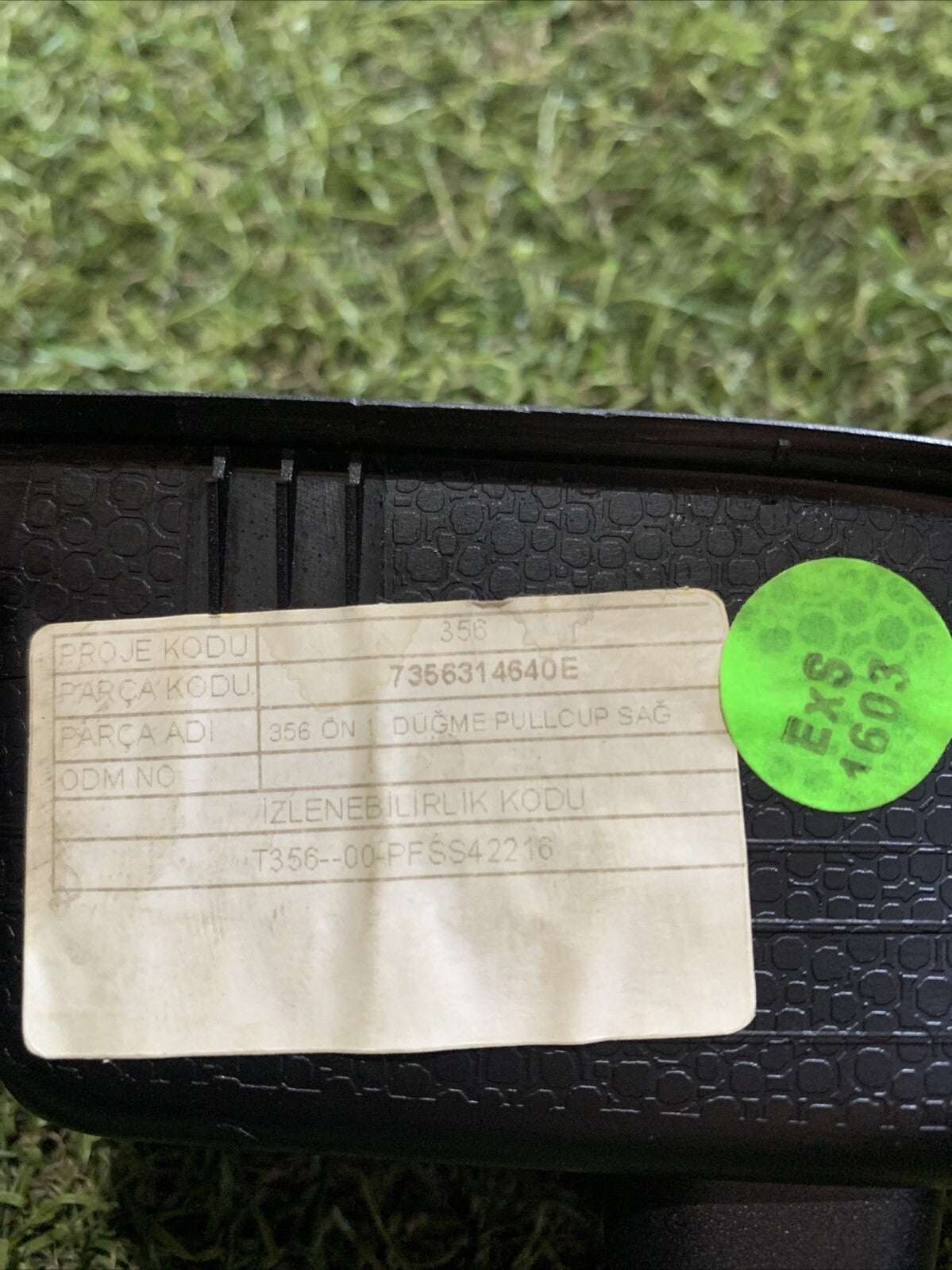 7356314640E PULSANTIERA ALZAVETRO PORTA ANTERIORE DESTRO FIAT TIPO