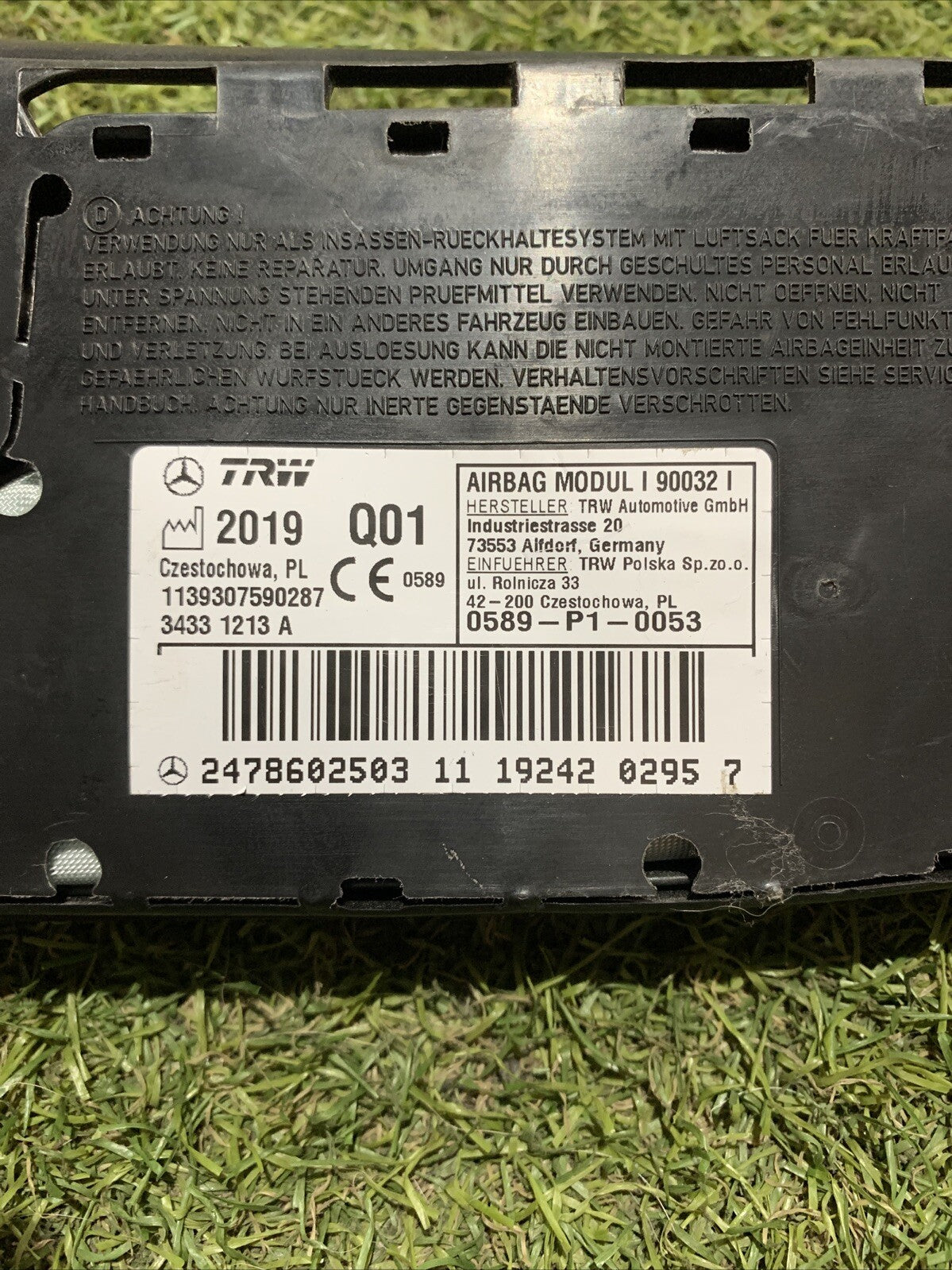 AIRBAG SEDILE DESTRO DX MERCEDES CLASSE B W247 2021 2478602503