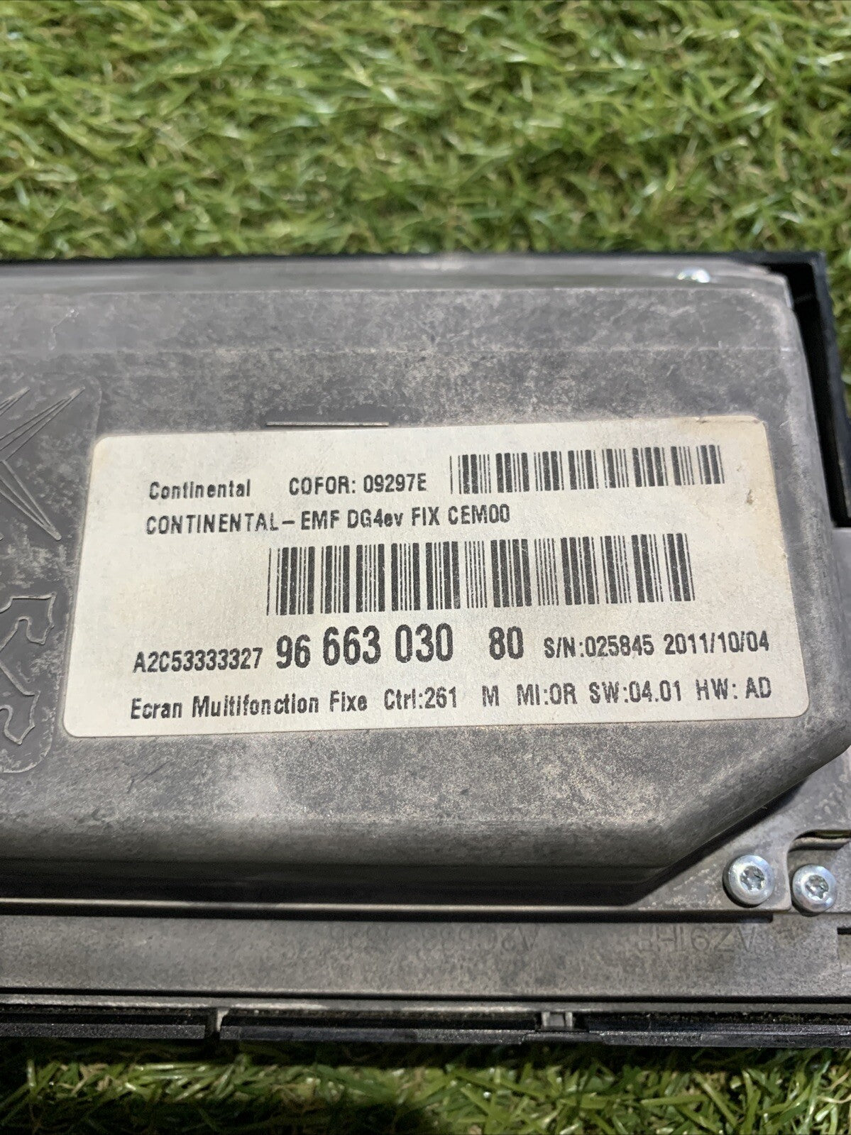 Display Computer Di Bordo Citroen DS4 2011 9666303080