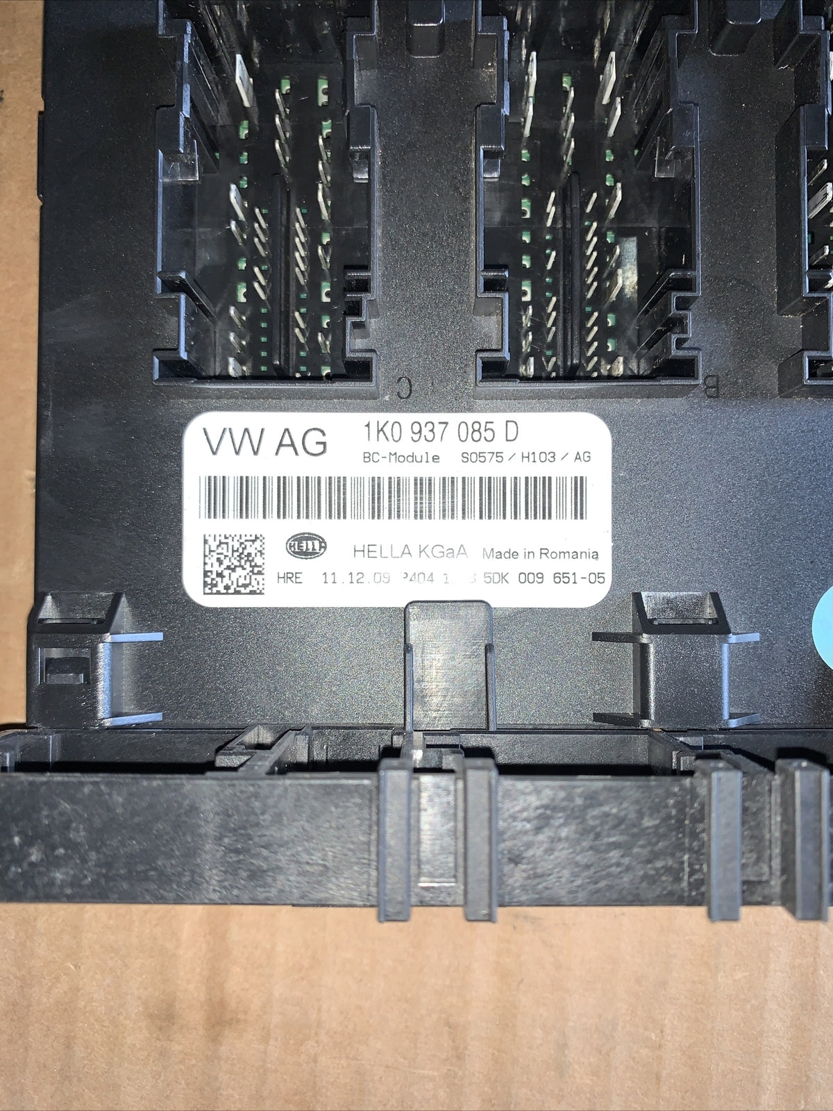 VW VOLKSWAGEN GOLF MK6 2010 BCM corpo Modulo Di Controllo ECU 1K0937085D