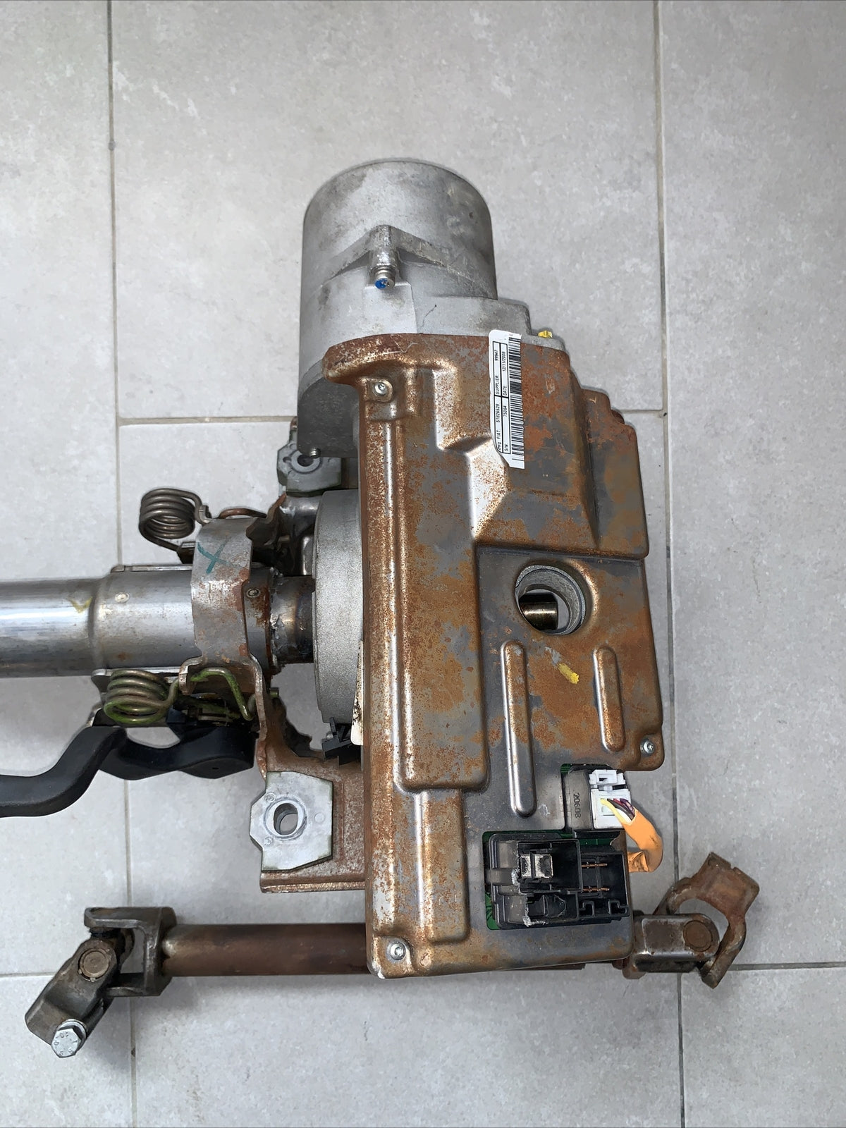 PIANTONE ELETTRICO CITY SERVOSTERZO FIAT GRANDE PUNTO 26126352 FILO Arancio