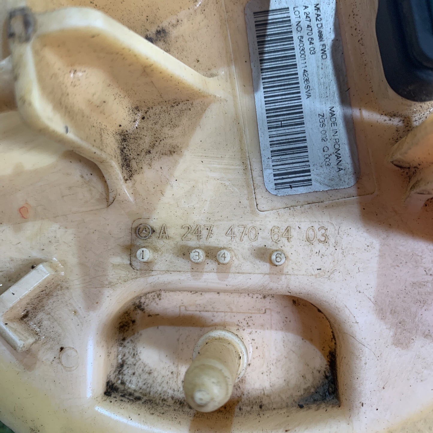 A2474706403 POMPA CARBURANTE E GALLEGGIANTE MERCEDES CLASSE A 180 W177 2.0 D