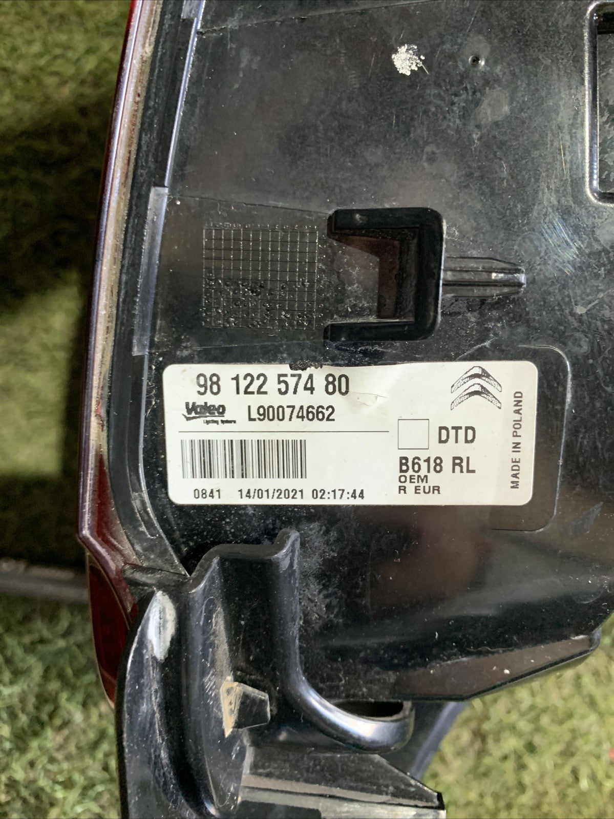 STOP POSTERIORE DESTRO CITROEN C3 2021 (9812257480)