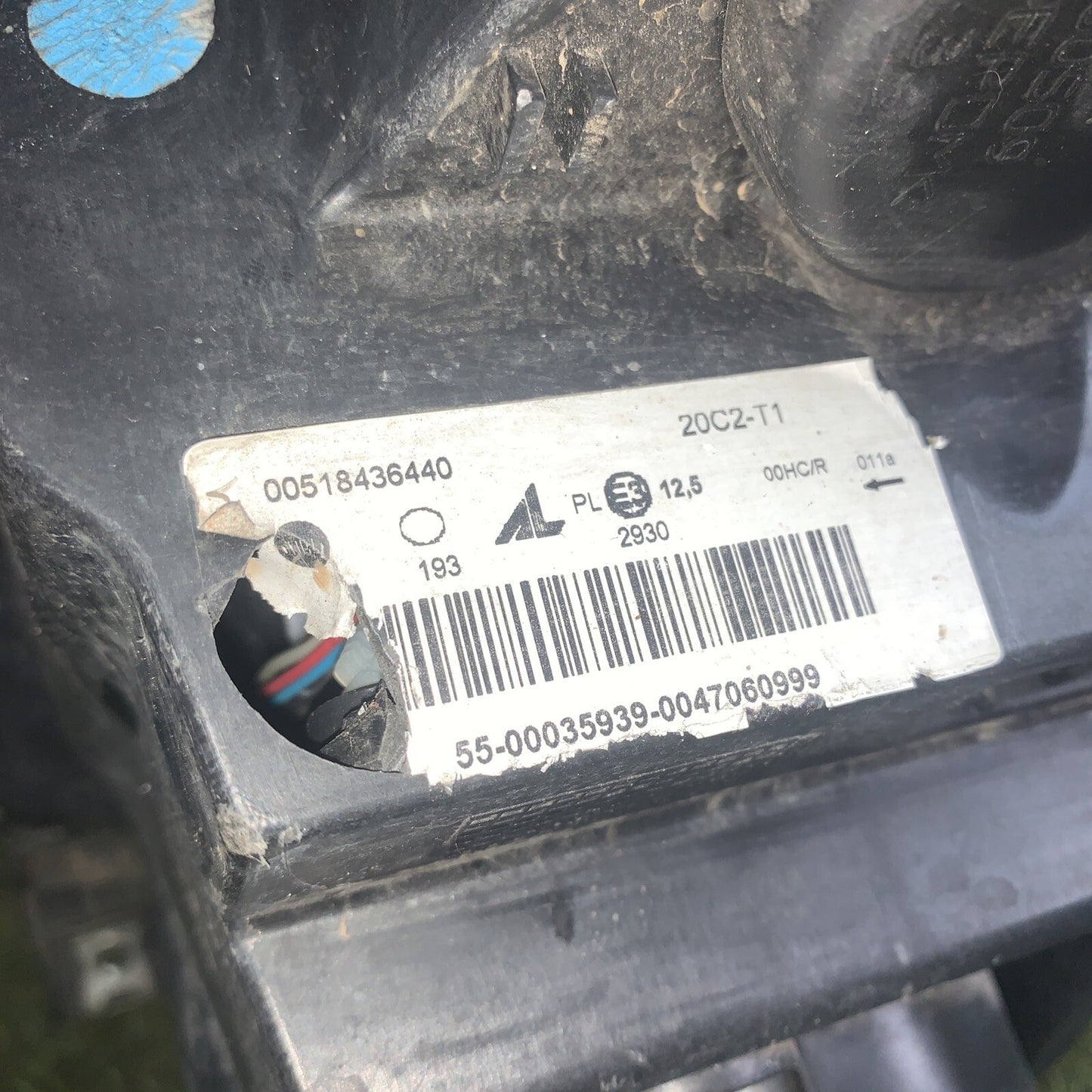 FARO ANTERIORE DESTRO FIAT Panda 3° Serie 00518436440 Guardare Bene Le Foto