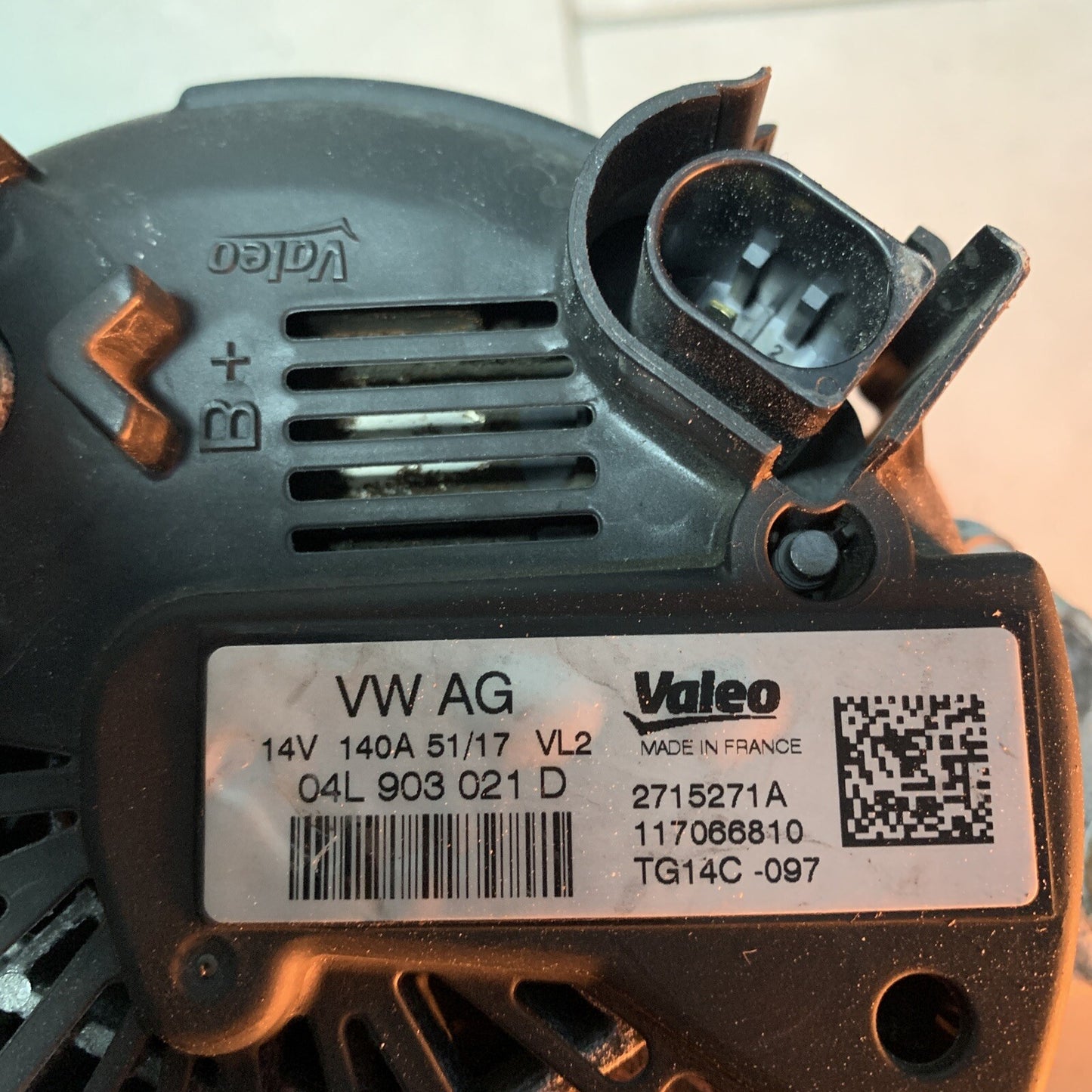 ALTERNATORE VOLKSWAGEN T-Roc Serie 04L903021D 2.0 150CV diesel