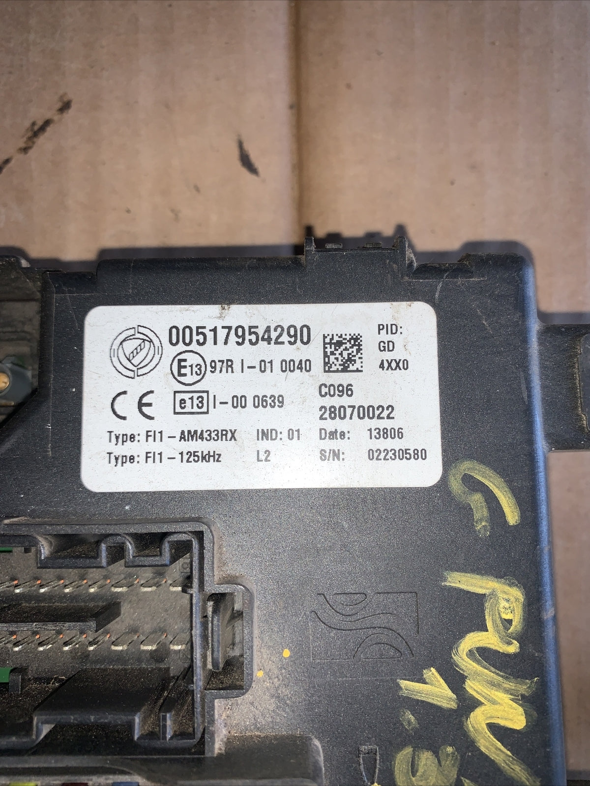 00517954290 CENTRALINA PORTAFUSIBILI BODY COMPUTER FUSIBILIERA FIAT GRANDE PUNTO