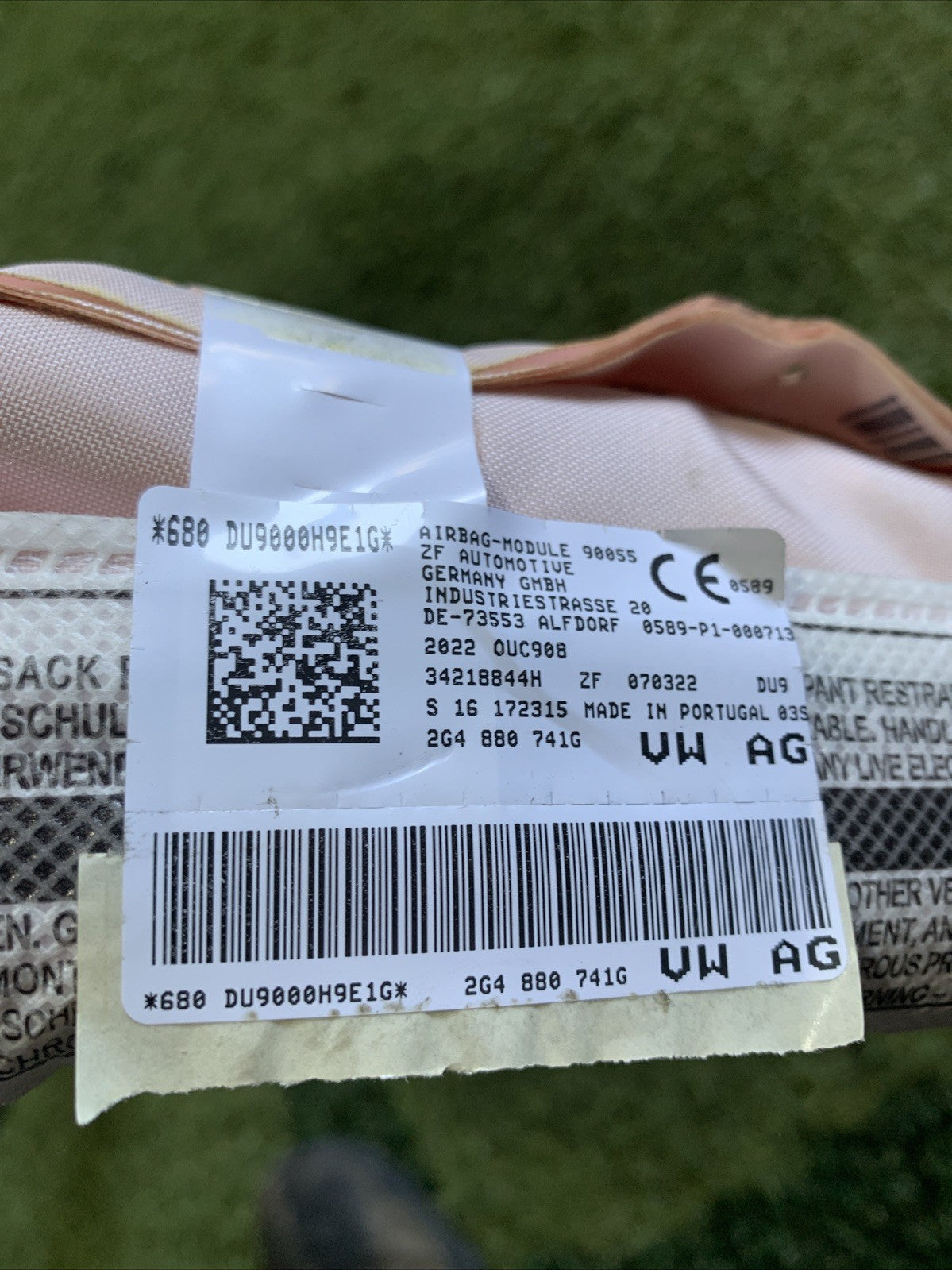 AIRBAG TENDINA LATERALE SINISTRA VOLKSWAAGEN POLO (2017-2025) 2G4880741G