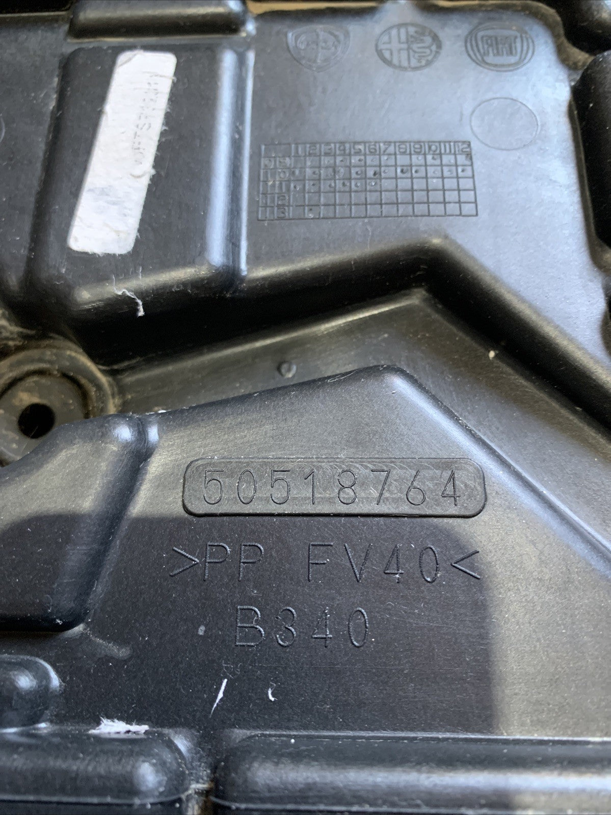 Alloggio Batteria Alfa Romeo Mito 1.3 MJT 50518764
