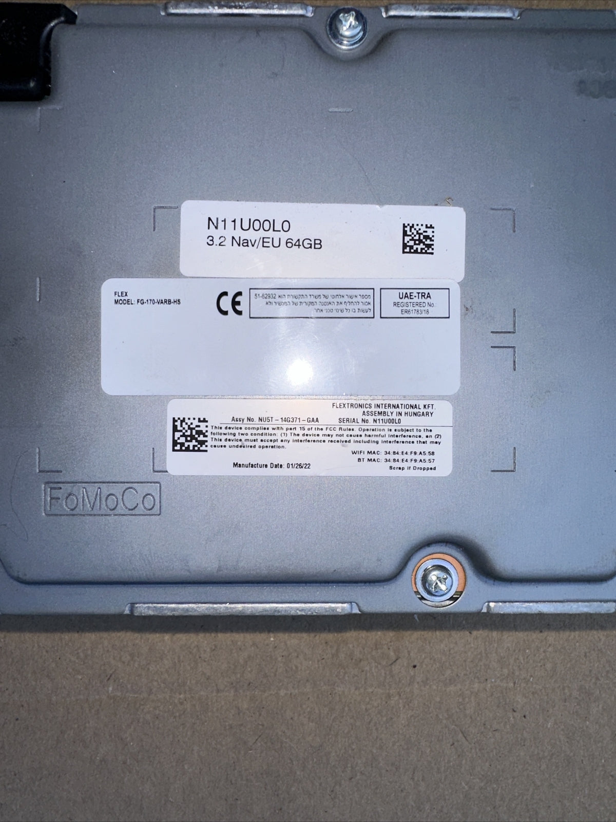 LJ6T-14G532-NGC ECU KUGA FORD 2.5L Hybrid 19-22
