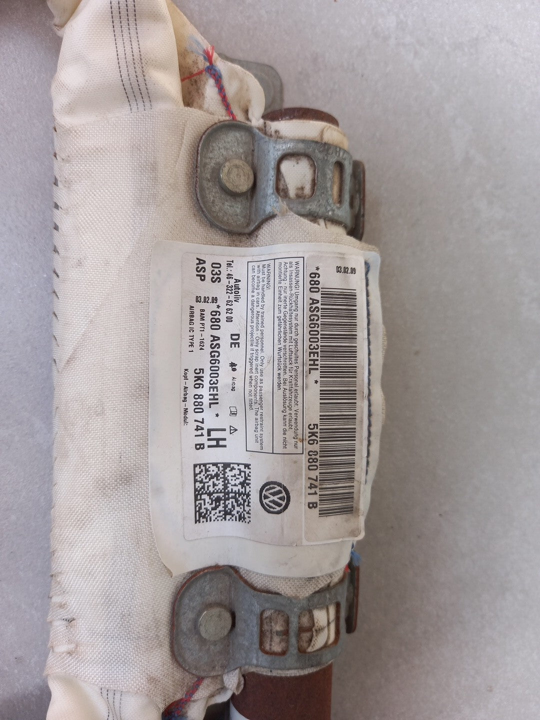 Airbag Laterale Tendina VW GOLF 6 5K6880741B