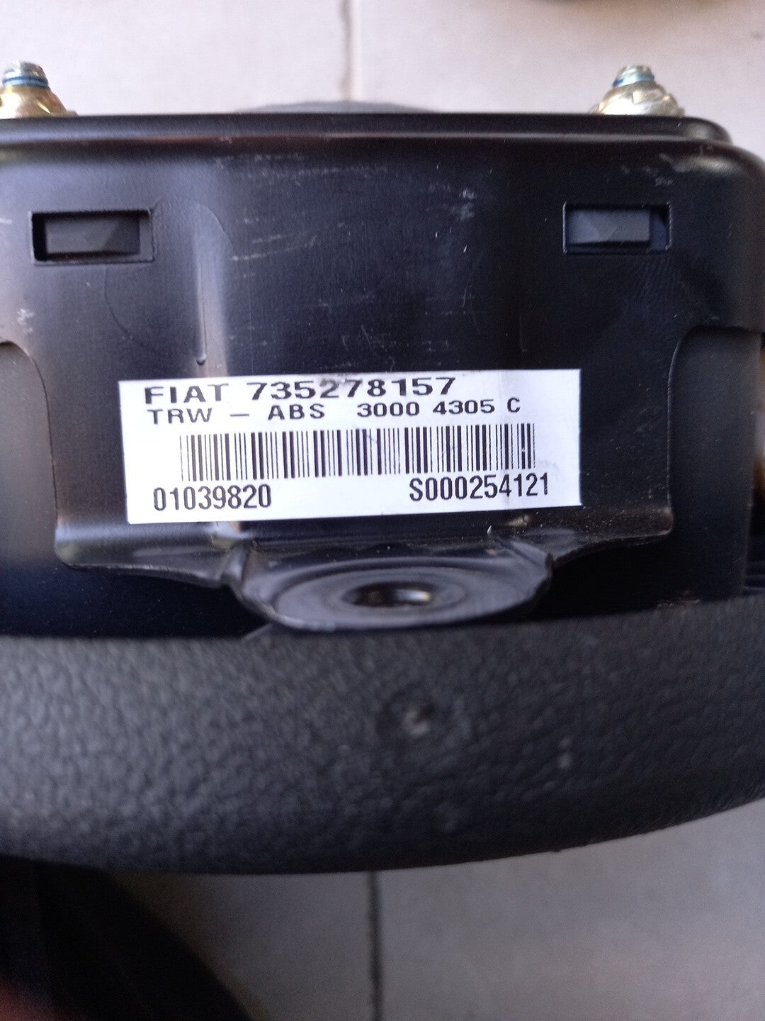 40839 Airbag Volante Fiat Punto dal 1999 al 2003 Cod 735278157