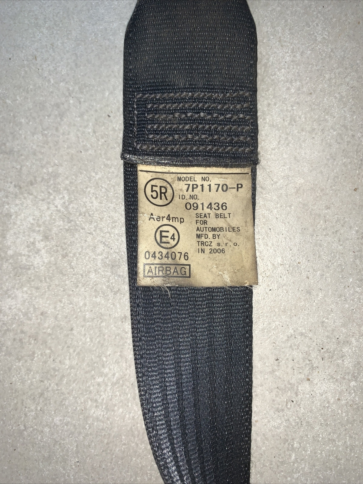 7P1170-P CINTURA PRETENSIONATORE ANTERIORE DESTRA TOYOTA AYGO 2005-2014