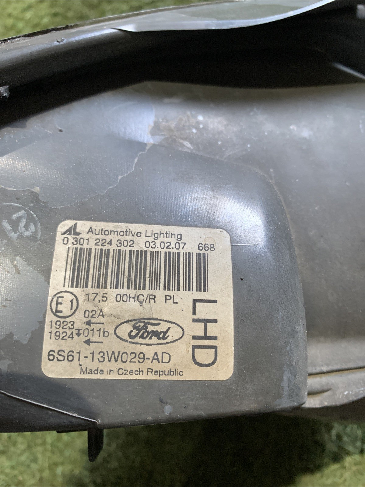 Faro Fanale Anteriore Destro Ford Fiesta 2006-2009 6S61-13W029-AD