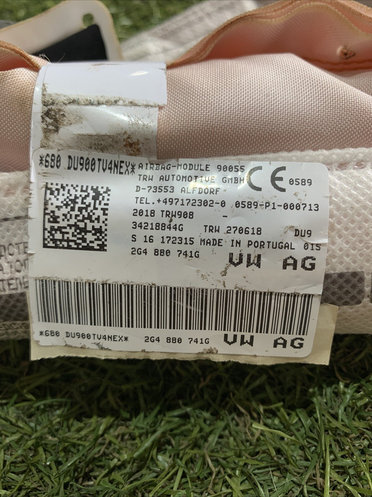 2G4880741G AIRBAG A TENDINA LATERALE SINISTRO SX  GUIDA VOLKSWAGEN Polo 6° (2)