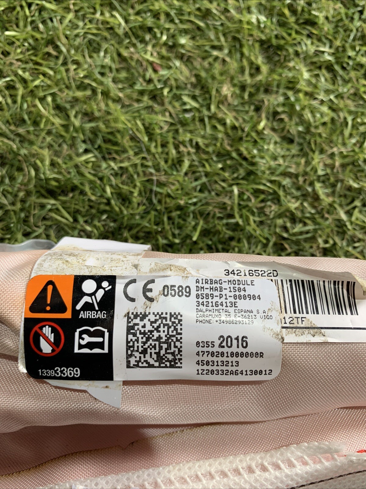 AIRBAG A TENDINA LATERALE DESTRA DX PER OPEL Crossland 19 03552016 45031321