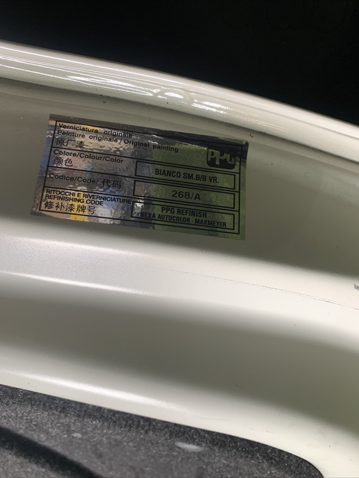 COFANO BAULE PORTELLONE POSTERIORE FIAT 500 3P DAL 2007 IN POI
