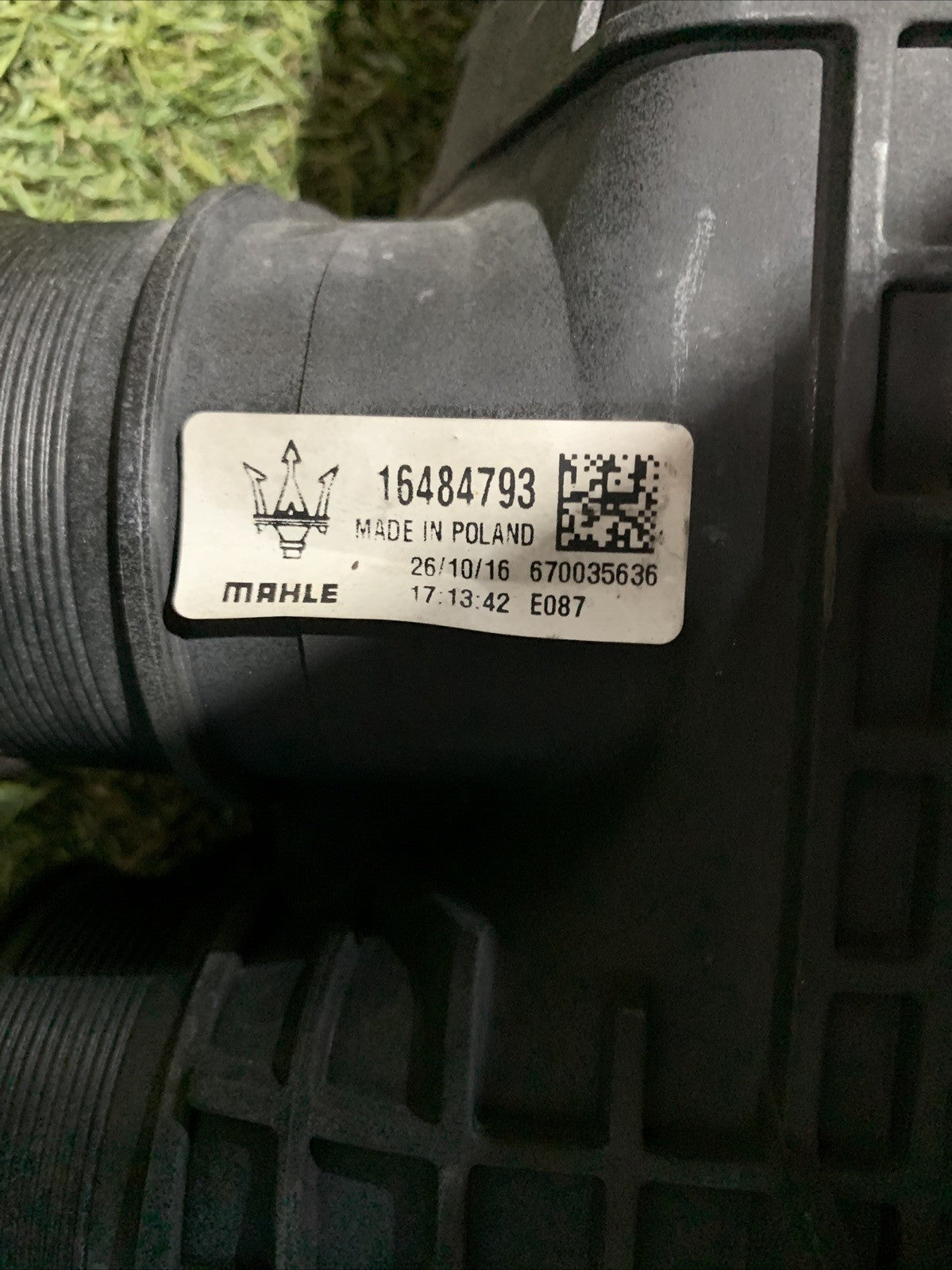 Radiatore Intercooler Maserati Levante 16484793