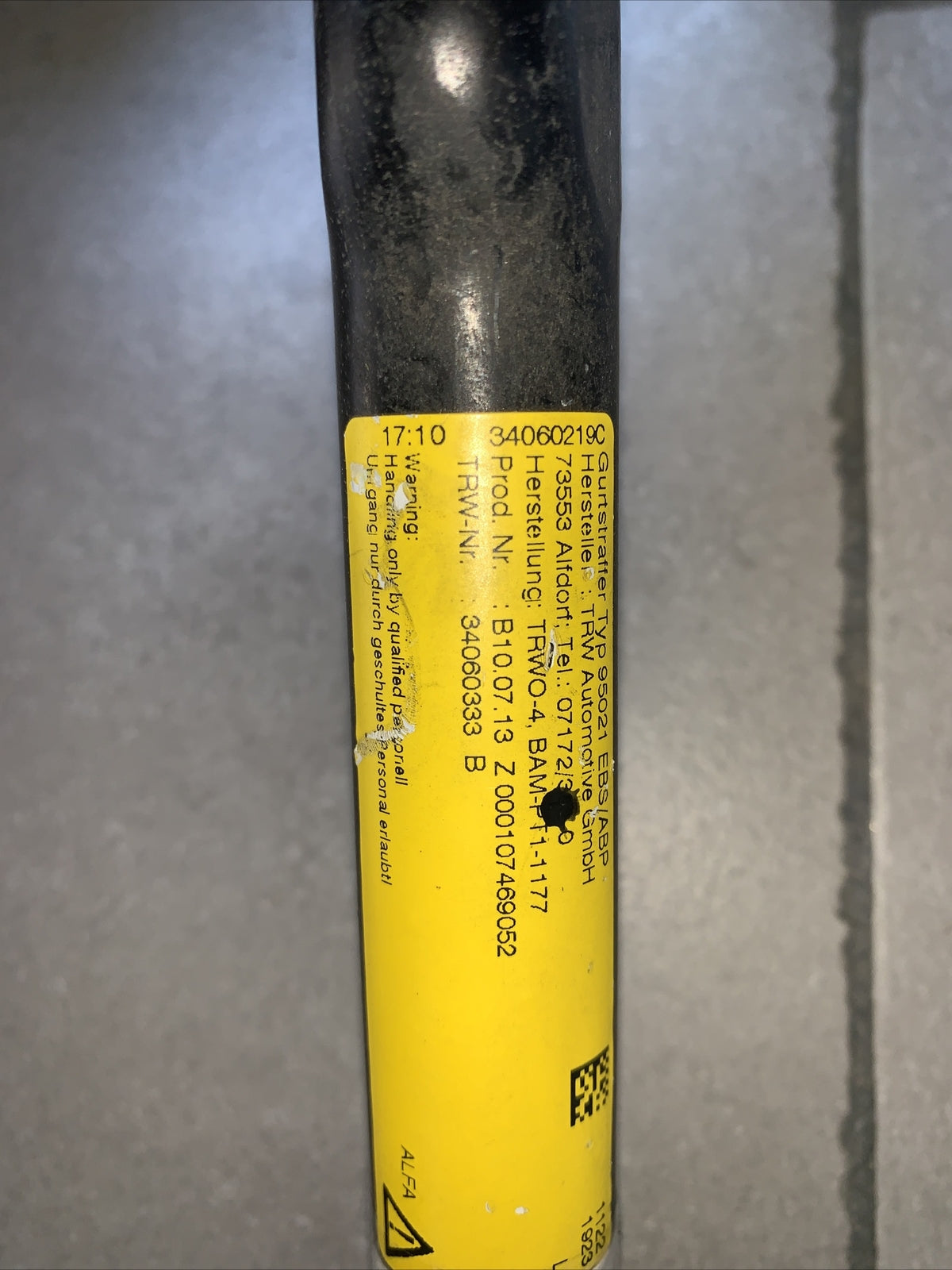 Alfa Romeo Giulietta (2015) Protensionatore Cintura Cod:34060333b