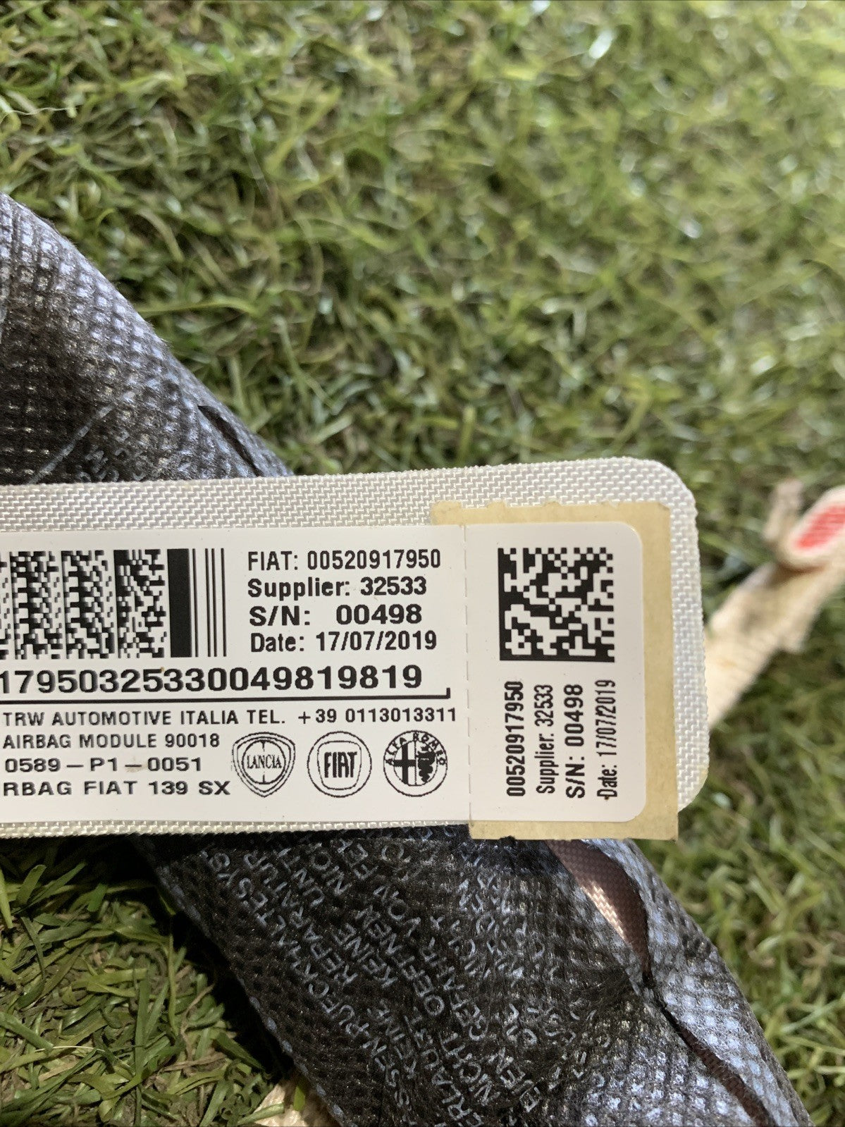 TENDA AIRBAG ANT SX FIAT PANDA 3 (312_319) 1.0 MILD HYBRID DAL 2020-, B3779