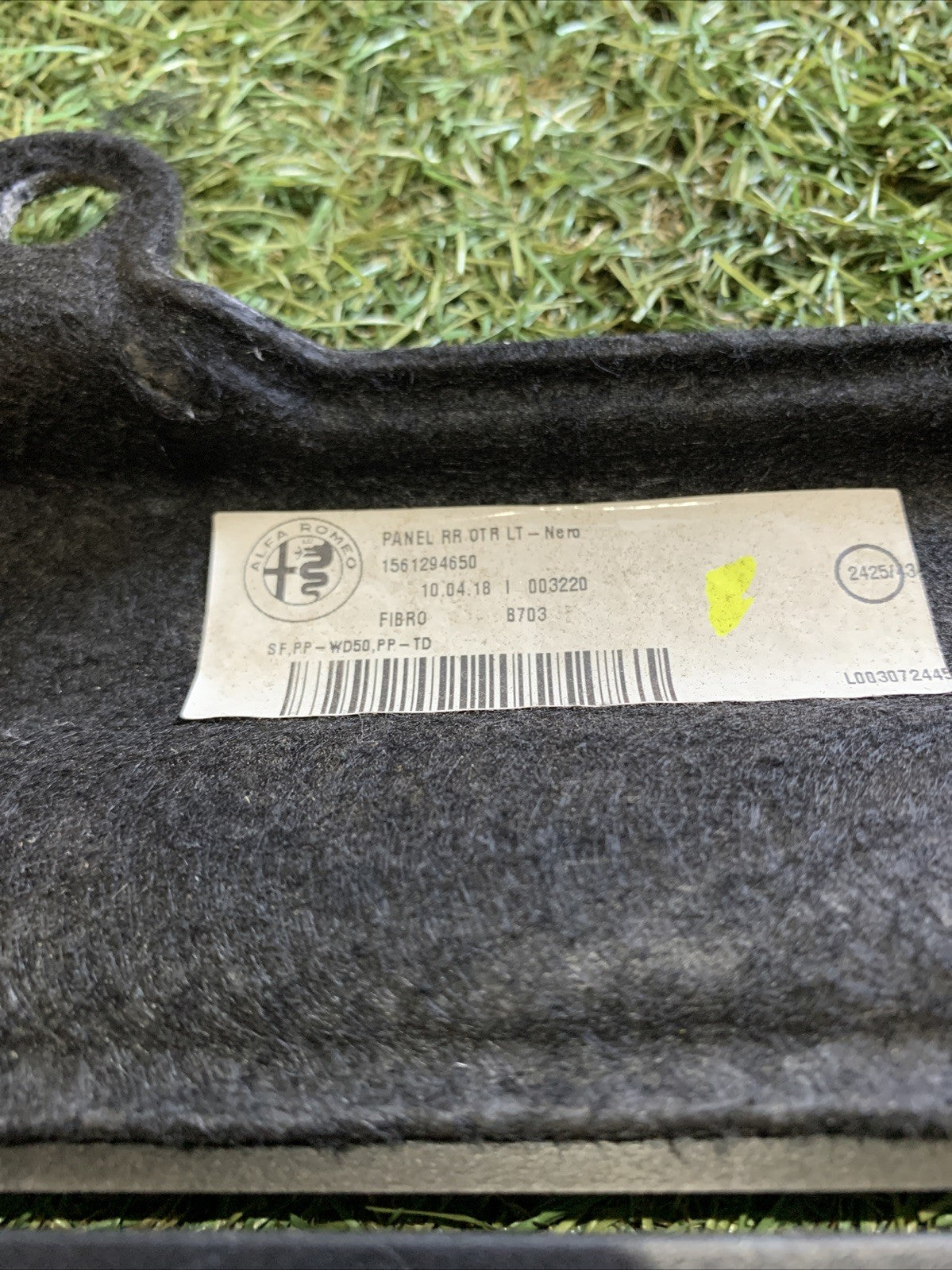 MODANATURA COPERTURA INTERNO BAGAGLIAIO SINISTRO ALFA ROMEO Stelvio 1561294650