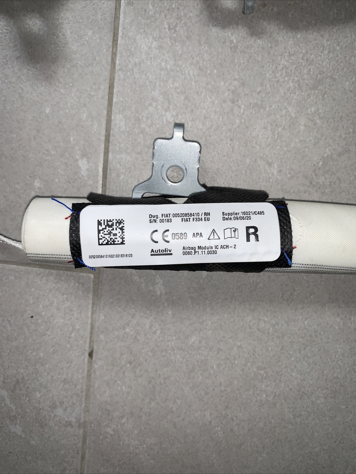 00520858410 AIRBAG A TENDINA LATERALE PASSEGGERO Destra Dx  FIAT 500 X 22