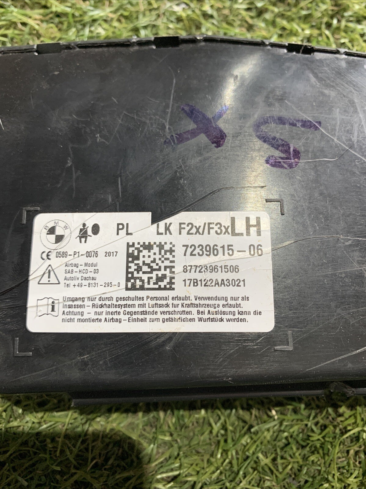 AIRBAG SEDILE SINISTRO SX PER BMW Serie 1 F20 7239615-06 (11 19)