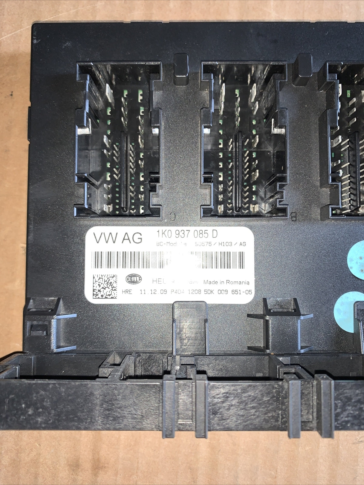 VW VOLKSWAGEN GOLF MK6 2010 BCM corpo Modulo Di Controllo ECU 1K0937085D