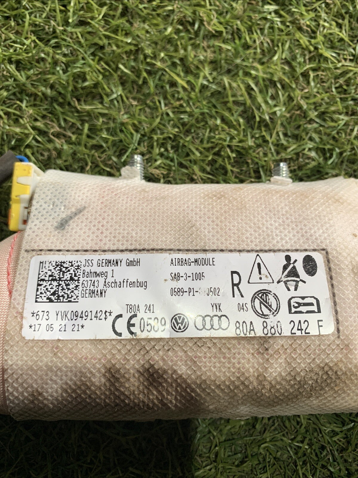 AIRBAG SEDILE DESTRO LATO PASSEGGERO AUDI Q5 Serie (FYB) 80A880242F (17)