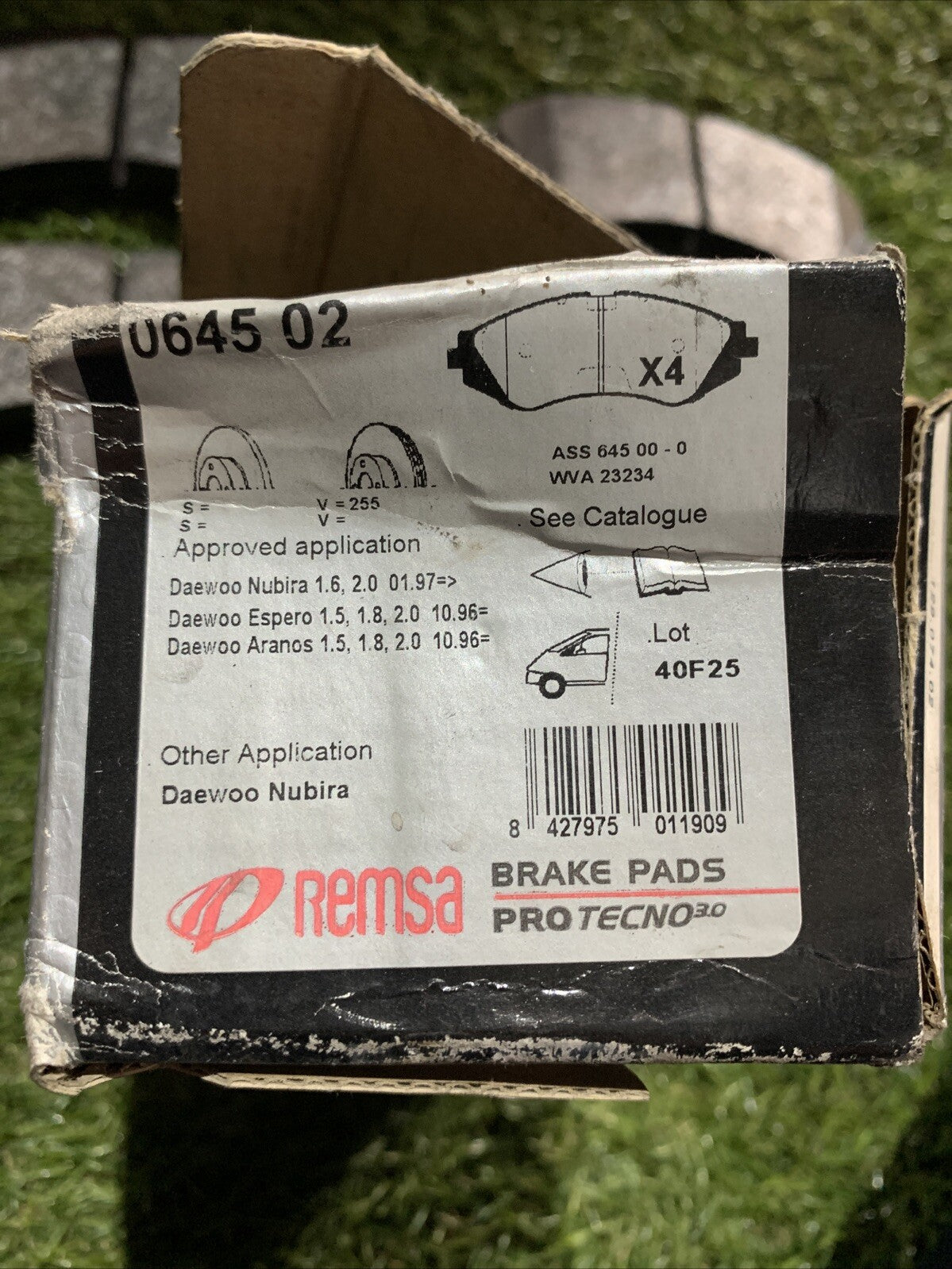 Pastiglie freno anteriori Remsa 0645.02 per Daewoo Nubira