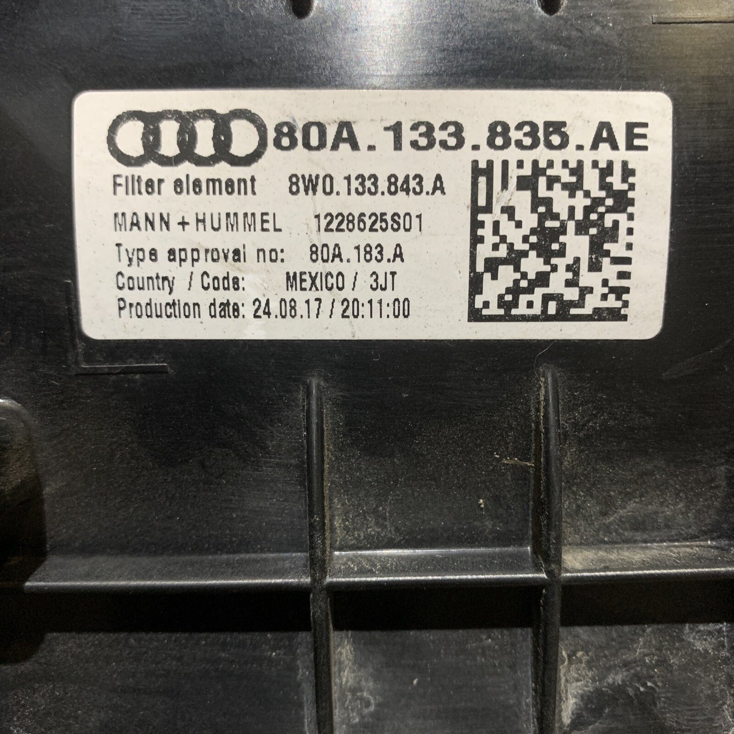 FILTRO ARIA PER AUDI Q5 80A133835AE