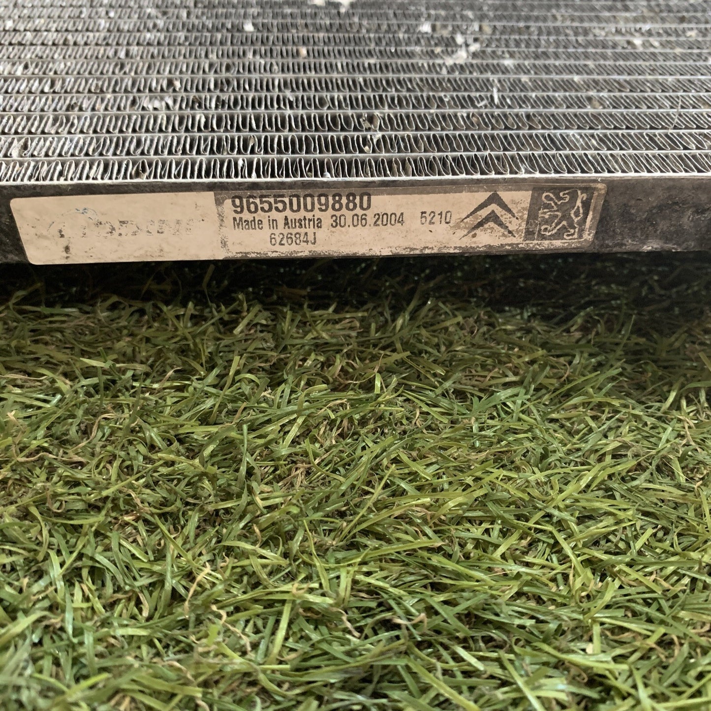 9655009380 RADIATORE ARIA CONDIZIONATA CITROEN C3 1.4 HDI