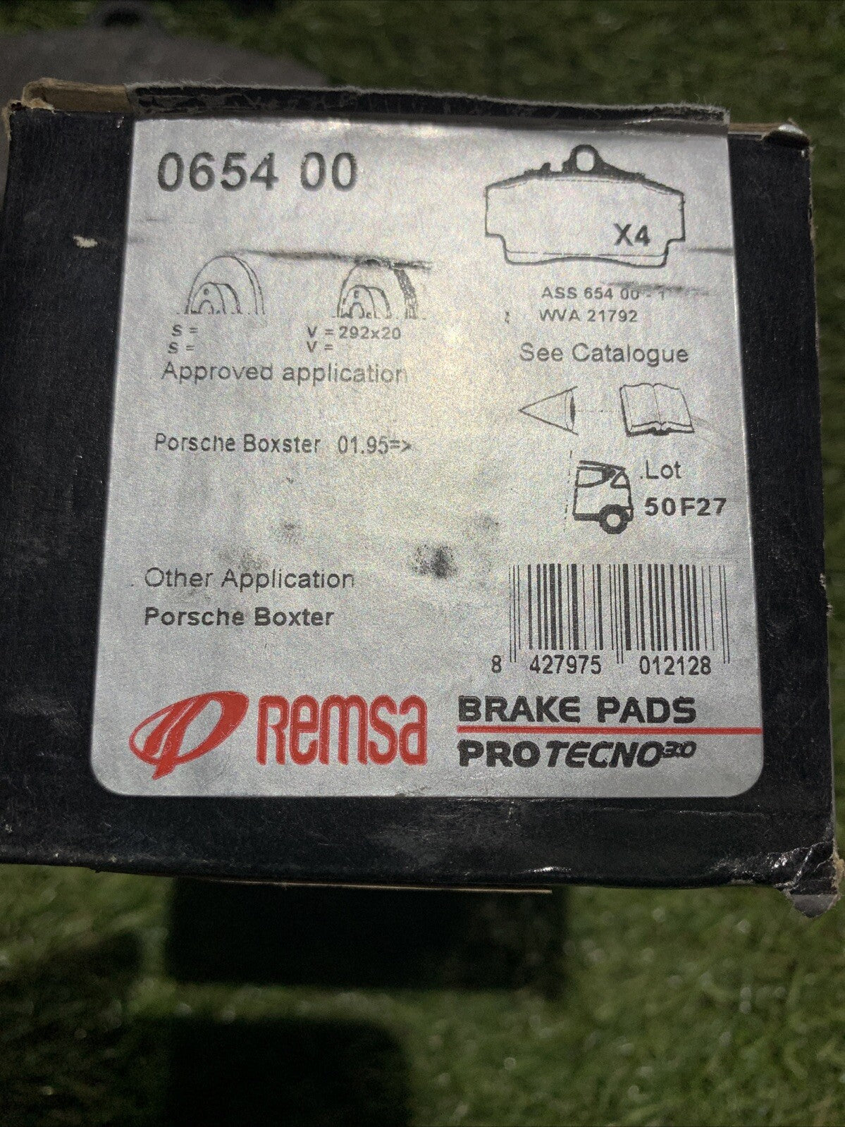 REMSA 0654.00 Set pastiglie freno, freno a disco per, PORSCHE BOXSTER