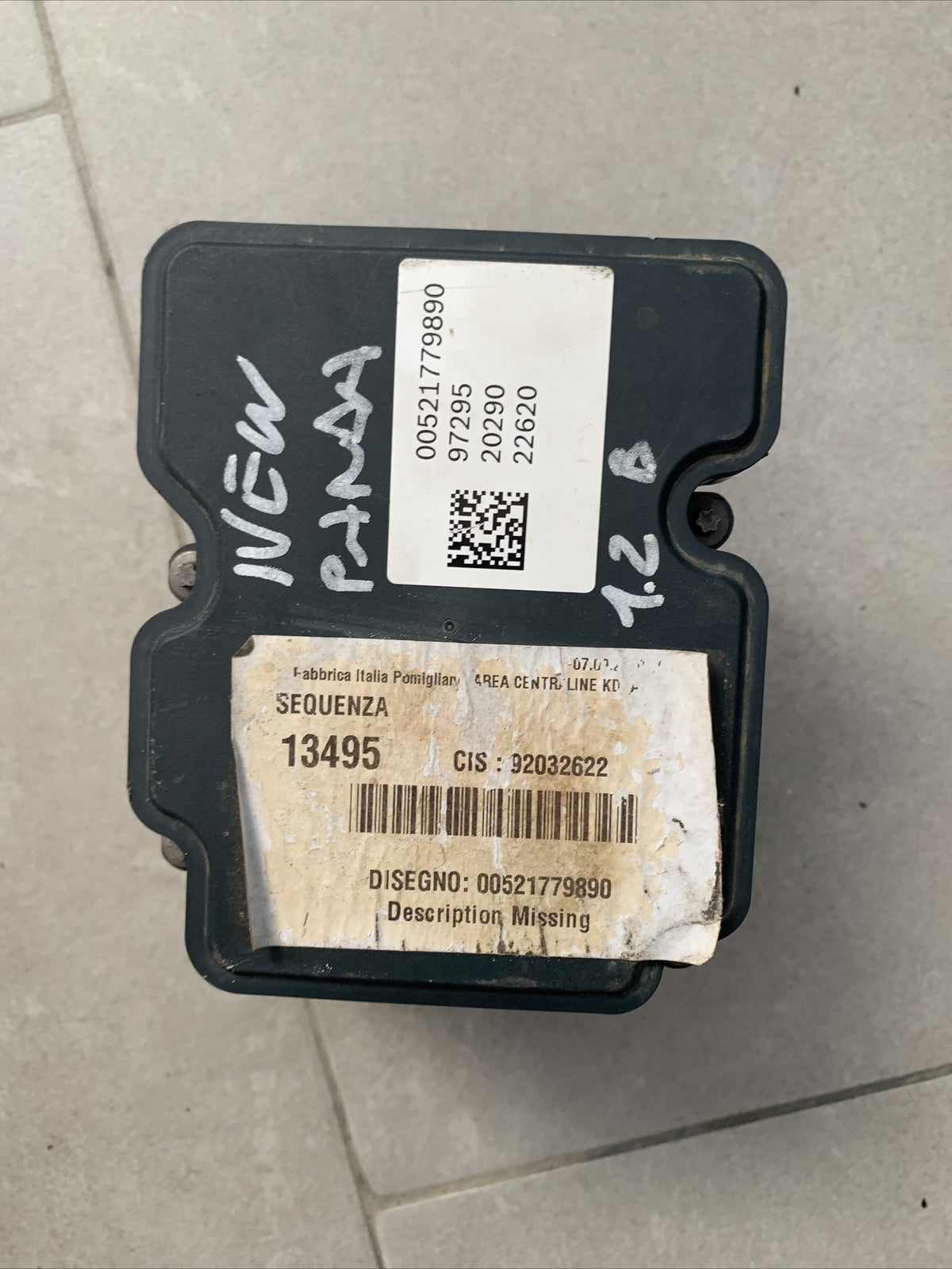 00521779890 ABS / 0265295044 / 52177989 / 269917 FIAT NEW PANDA (312) 1.2 Benzin