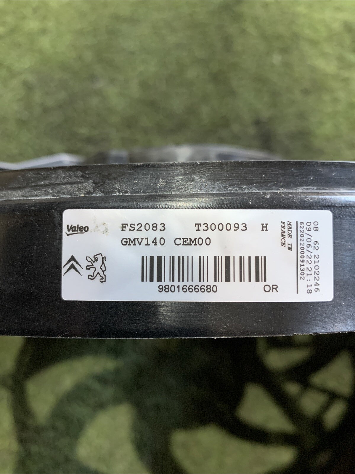 Elettro ventola Citroen C3 2022 9801666680